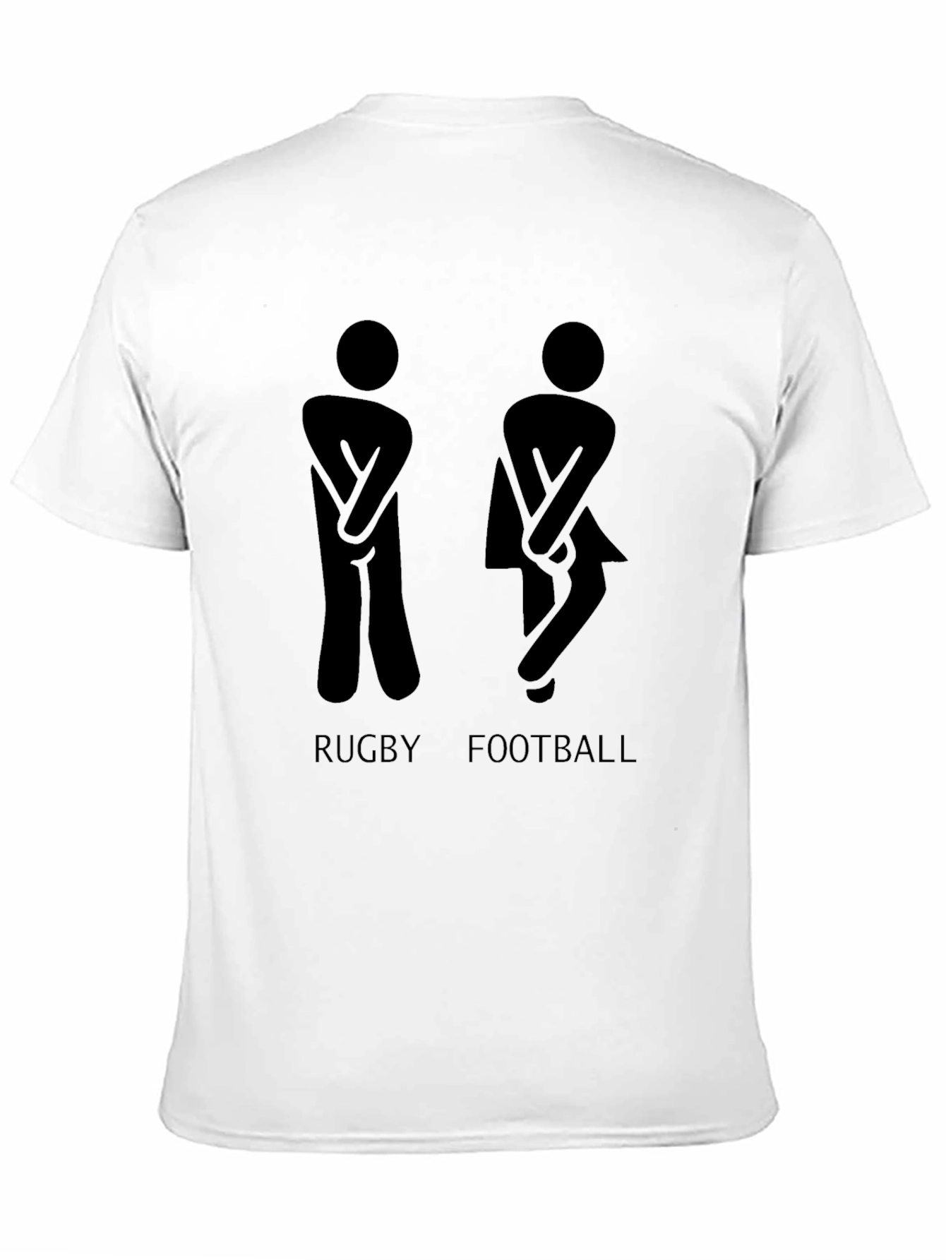 Black Funny Rugby Football Humor Graphic Tee view 11