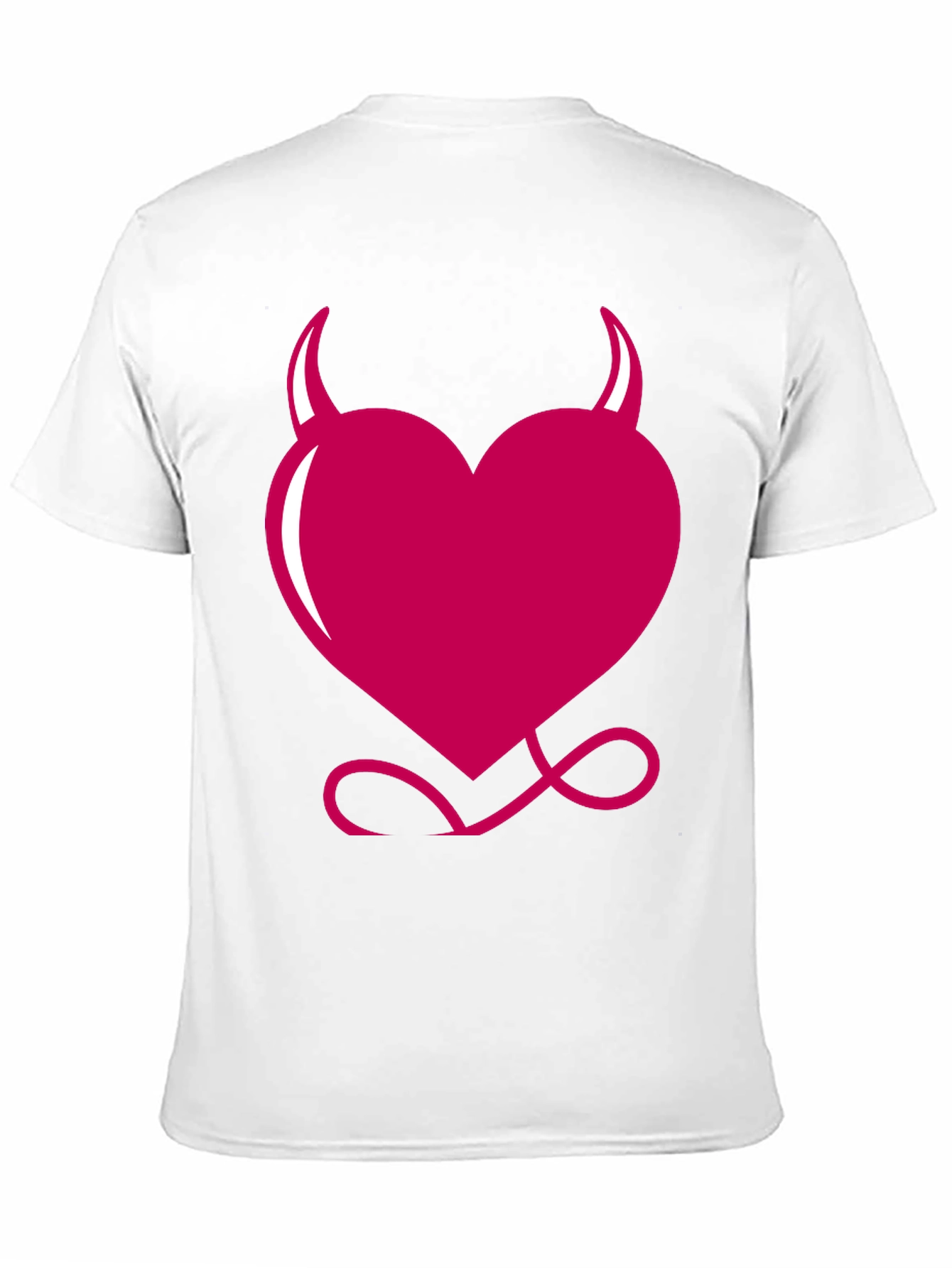Black Devil Heart Graphic Tee - Black view 11