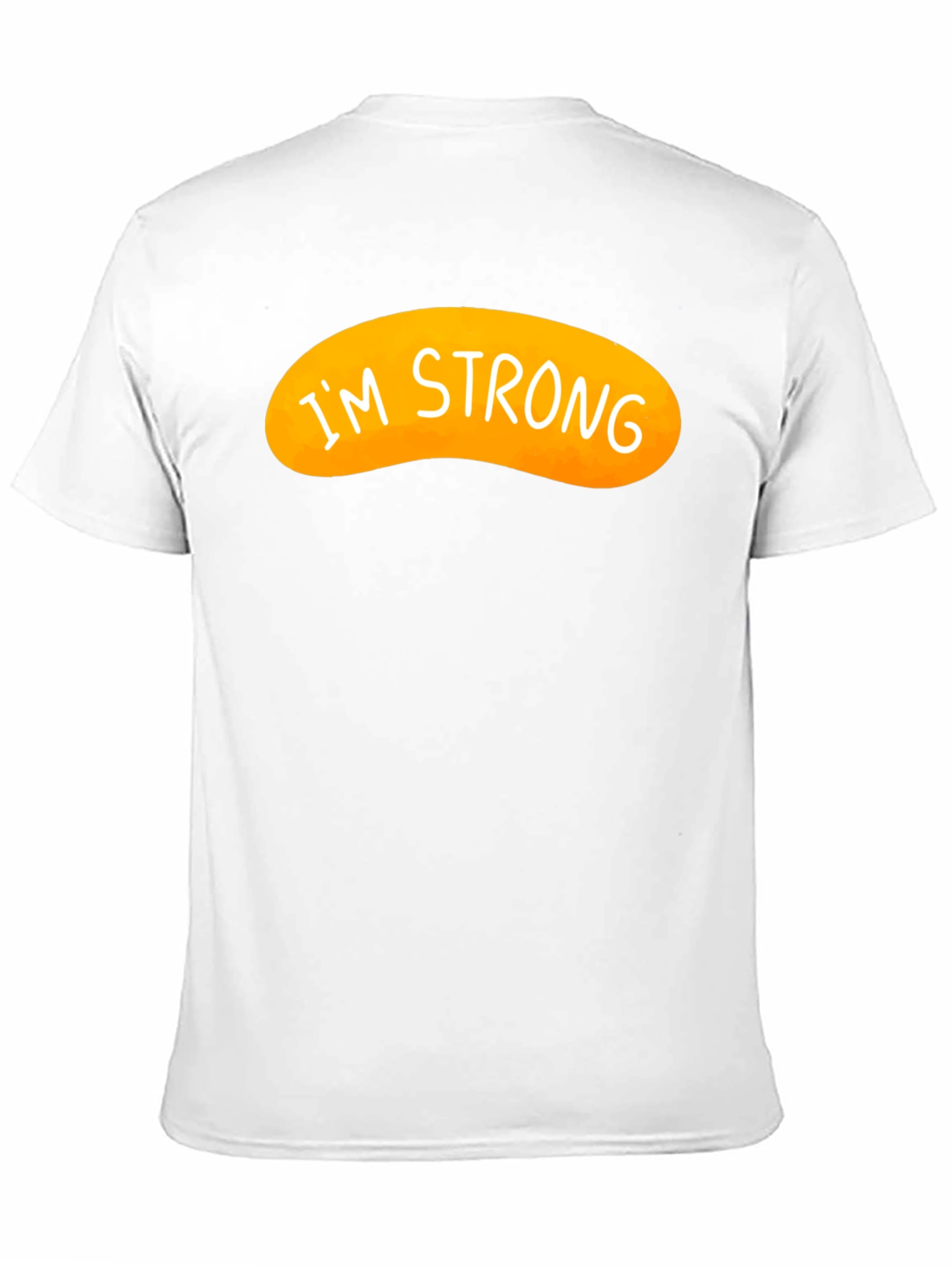 Black I'm Strong Graphic Tee - Black Cotton Blend view 11