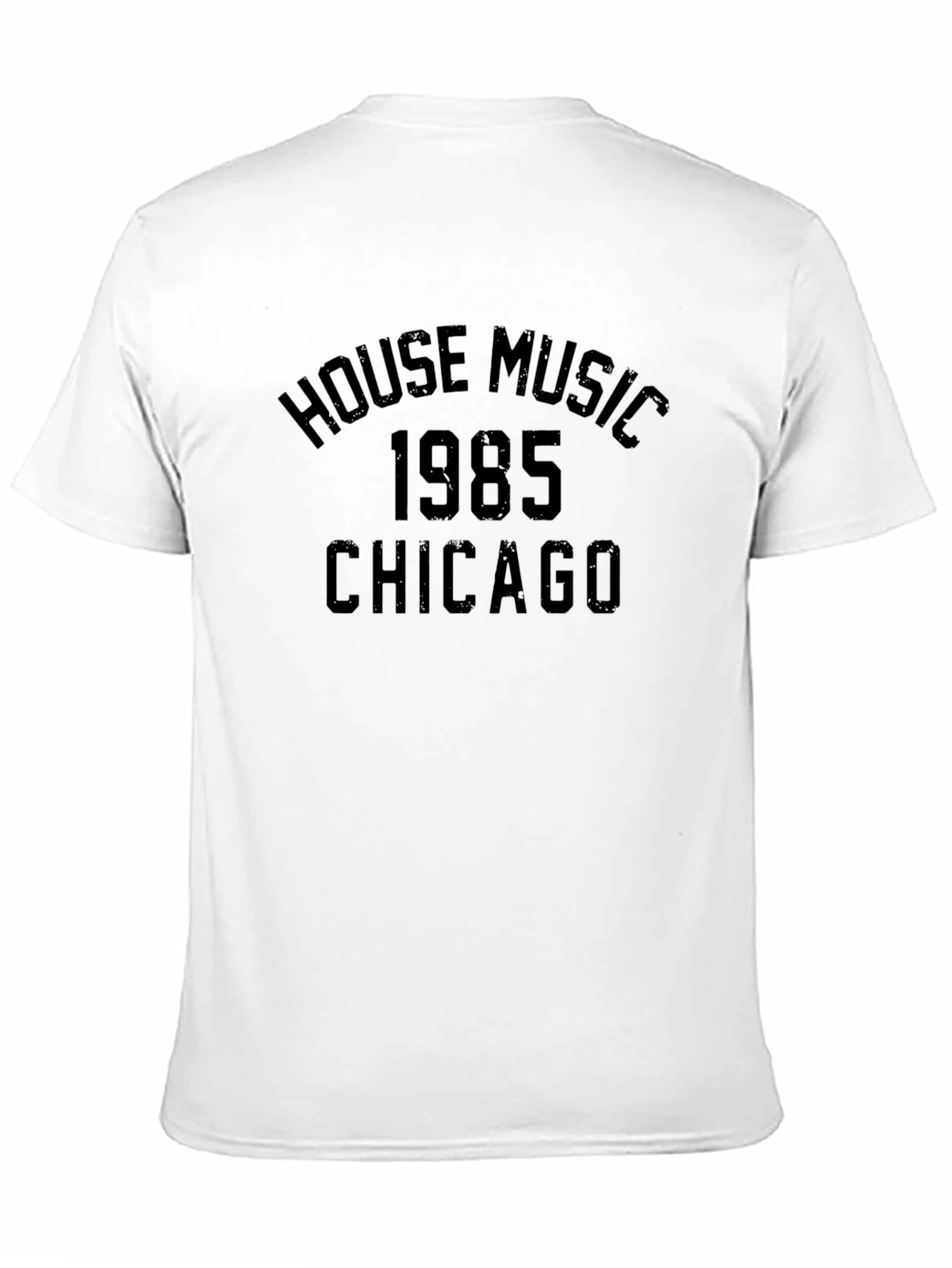 Black House Music 1985 Chicago Black T-Shirt view 11