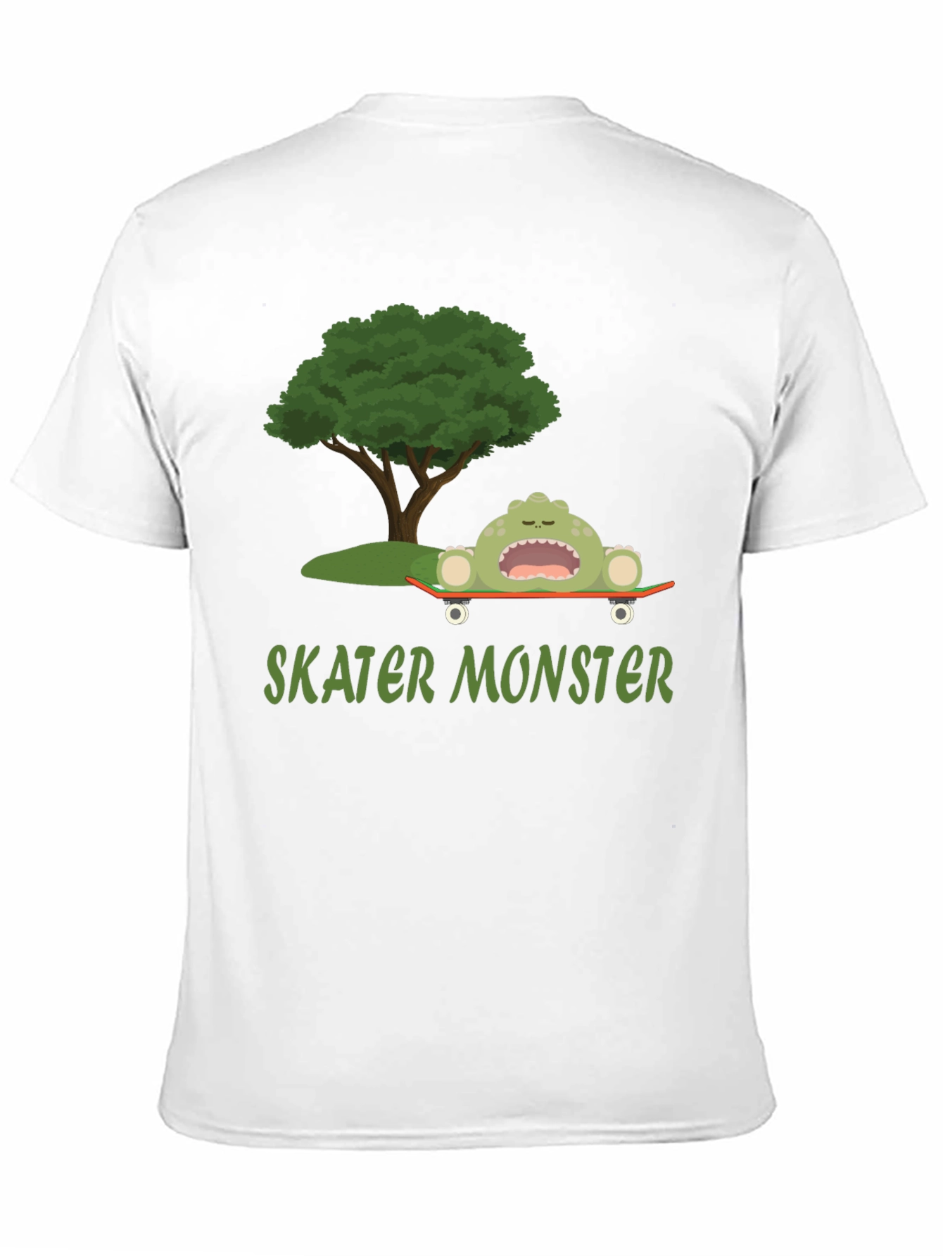 Black Skater Monster Graphic T-Shirt - Fun and Unique Design view 11