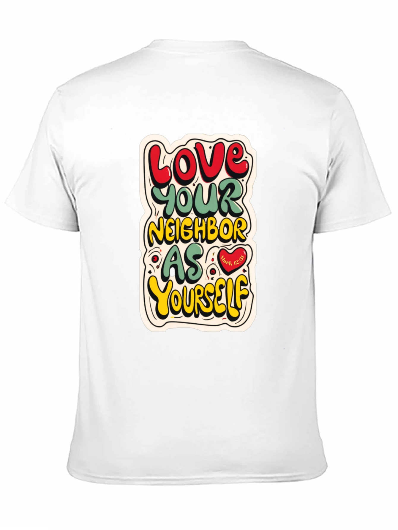 Black Love Your Neighbor T-Shirt view 11
