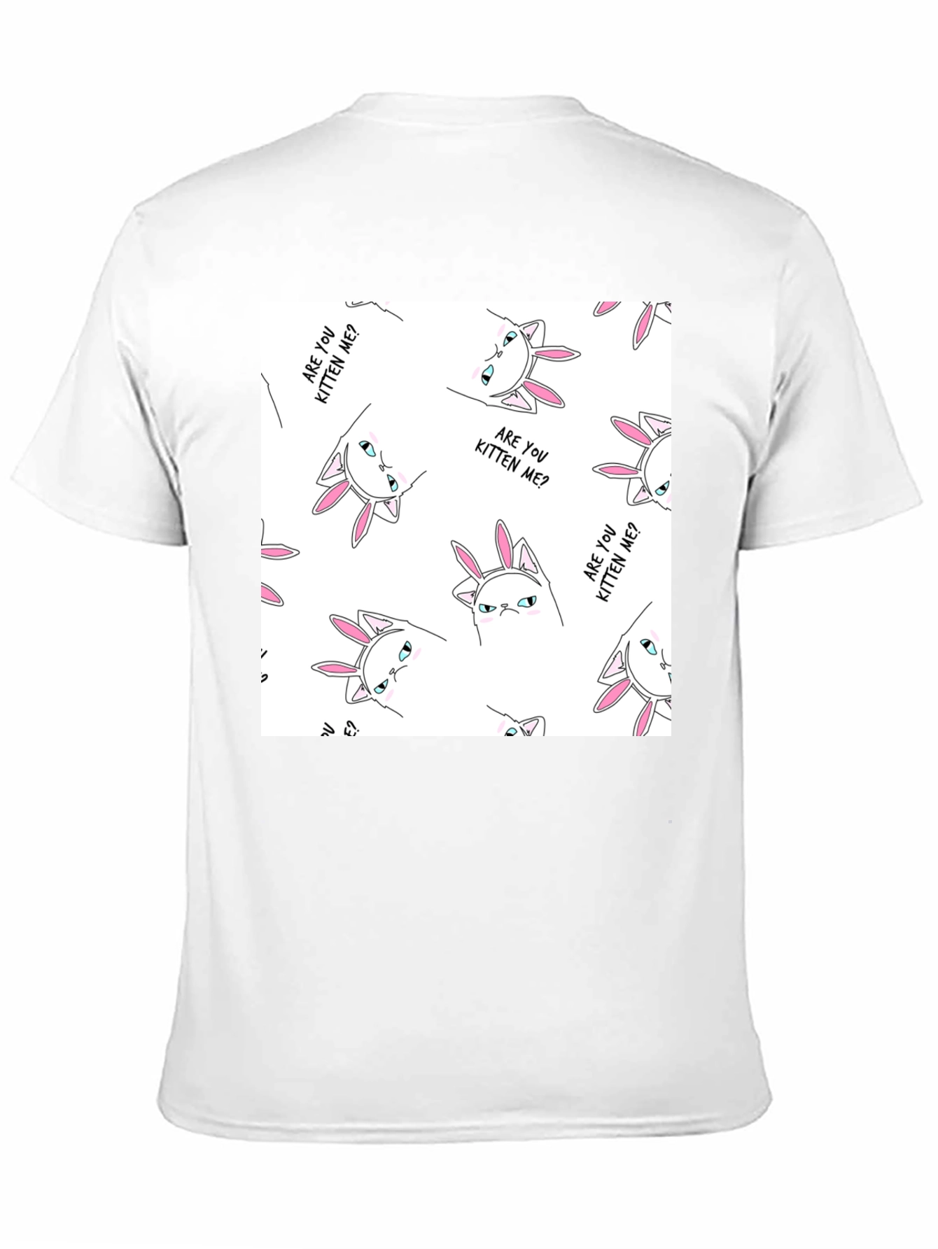 Black Funny Cat T-Shirt - Are You Kitten Me? view 11