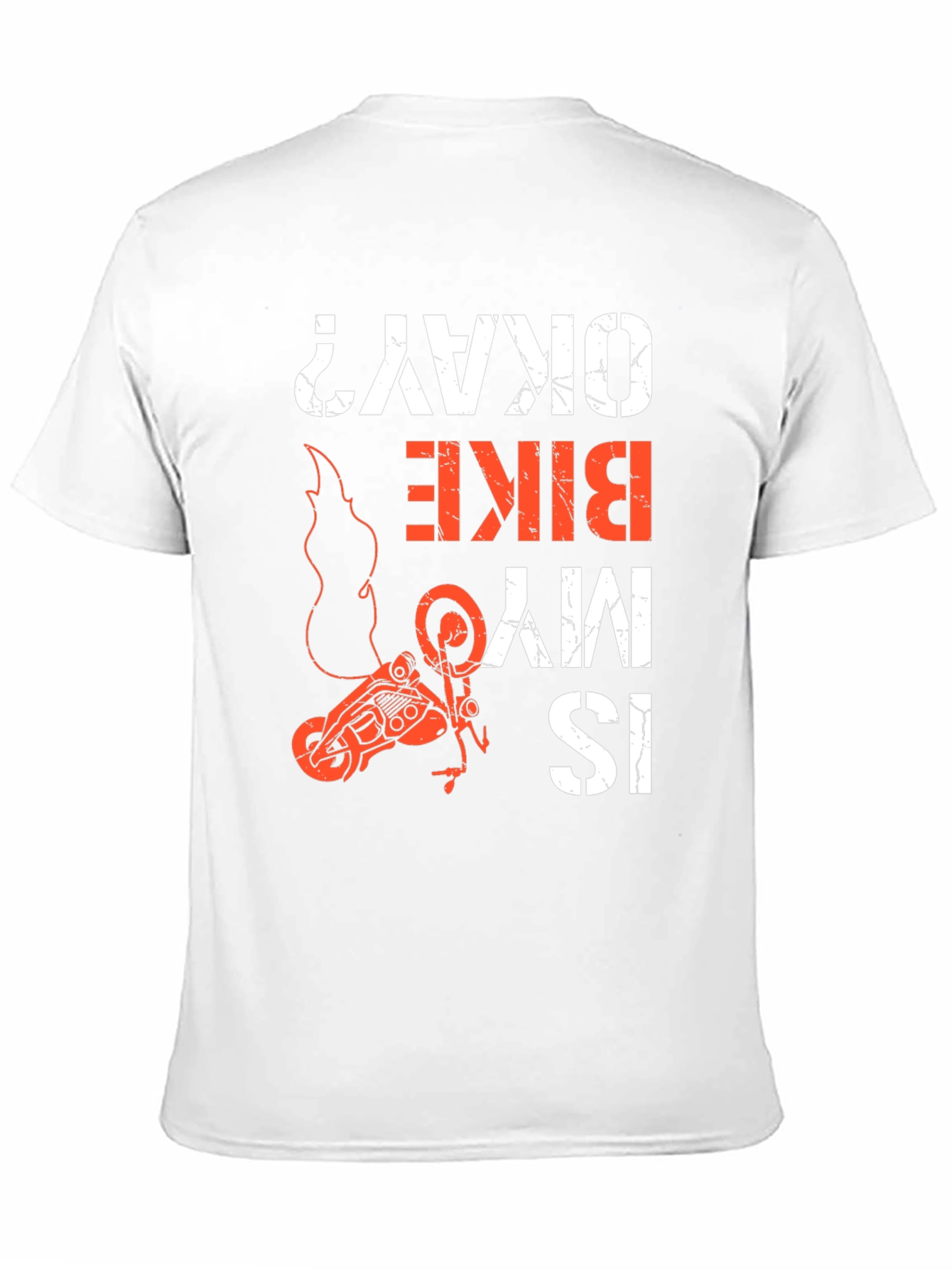 Black Is My Bike Okay? Graphic Tee - Motorcycle T-Shirt view 11