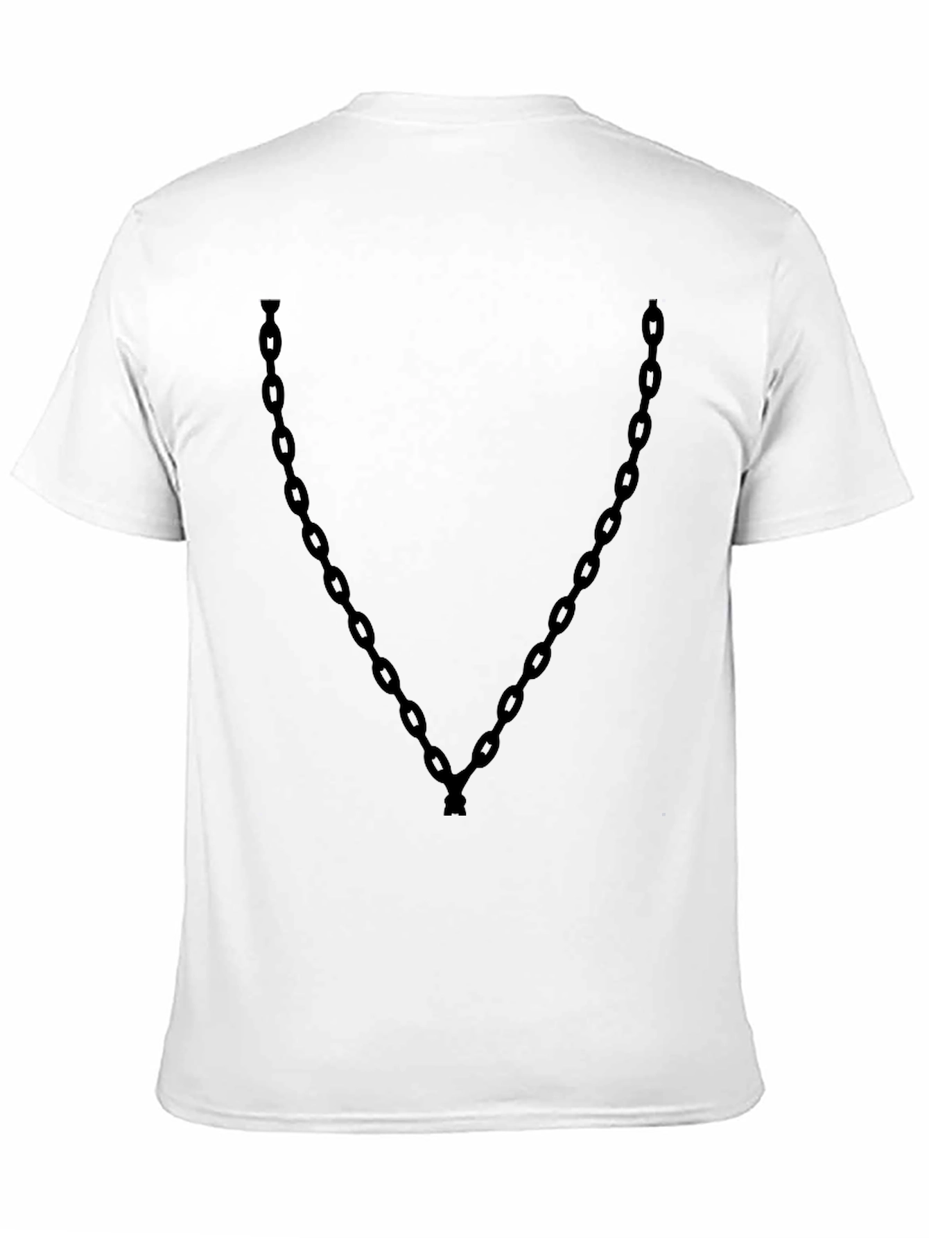 Black Chain Graphic T-Shirt - Casual Streetwear view 11
