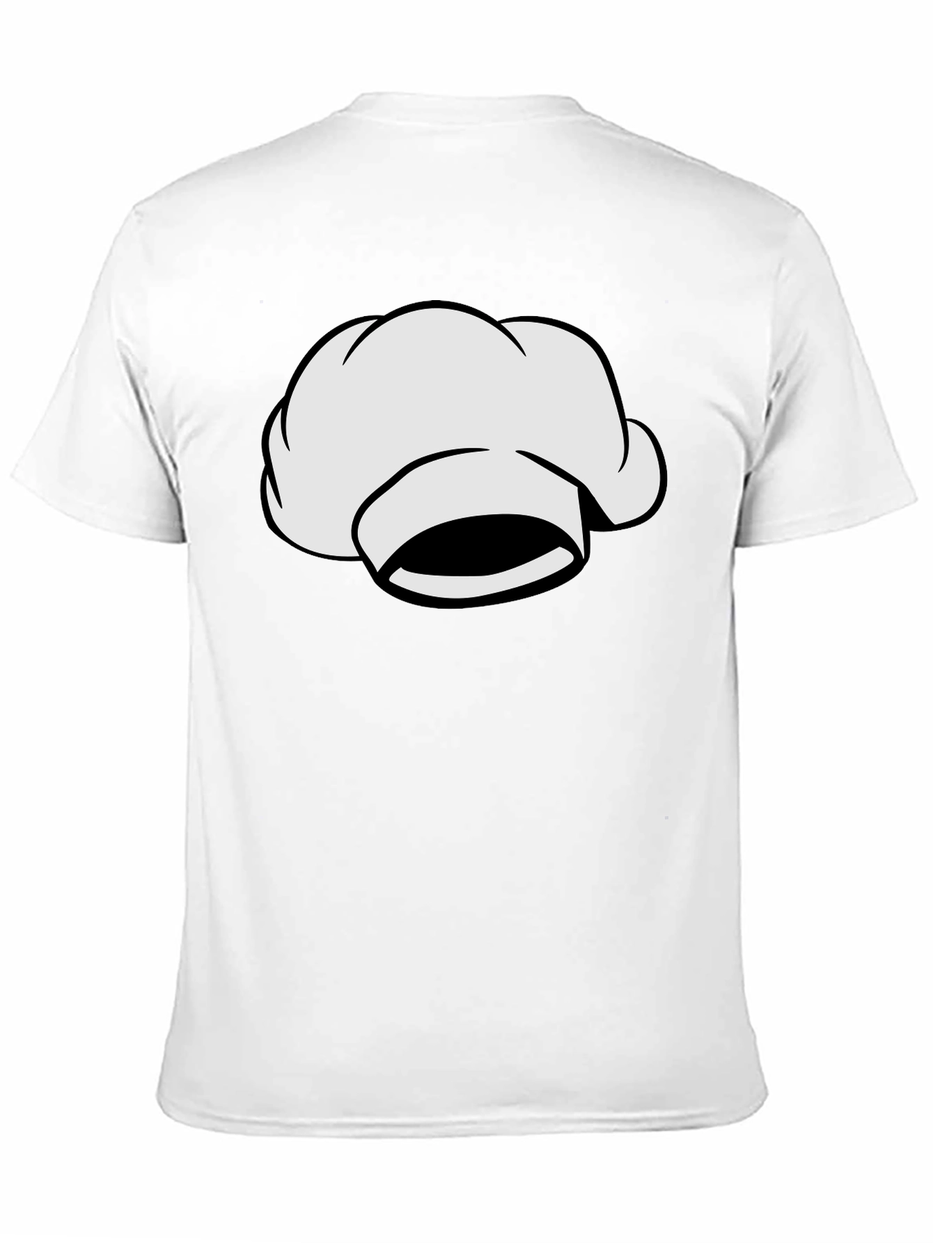 Black Chef Hat Graphic Tee - Black Cotton T-Shirt view 11