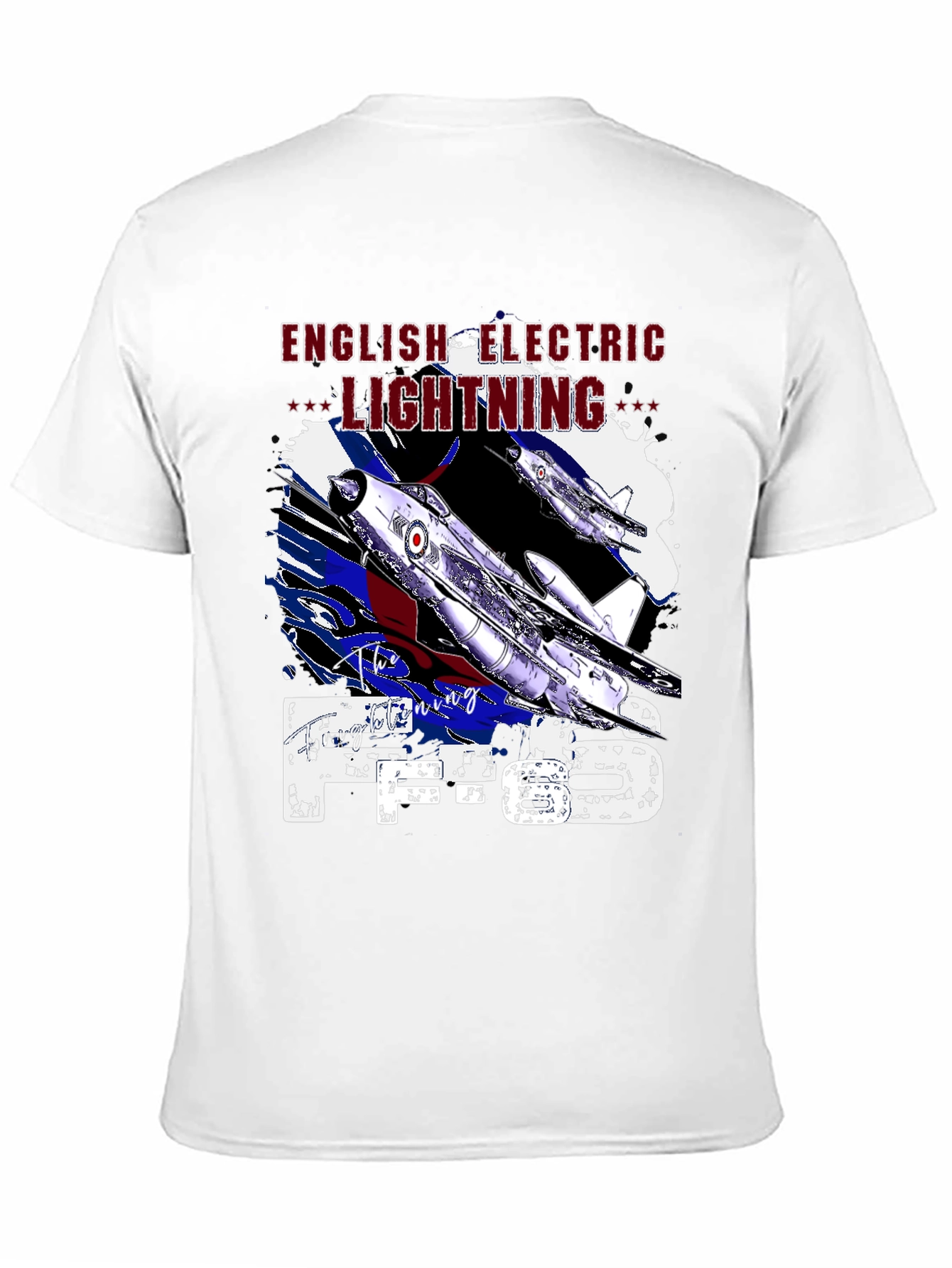 Black English Electric Lightning F.6 T-Shirt view 11