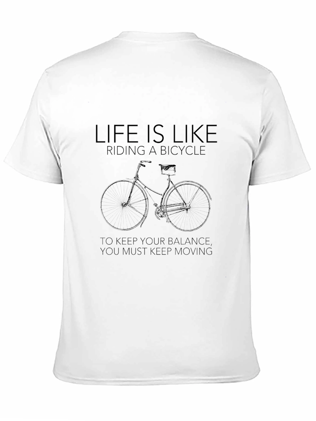 Black Life is Like Riding a Bicycle Graphic T-Shirt view 11