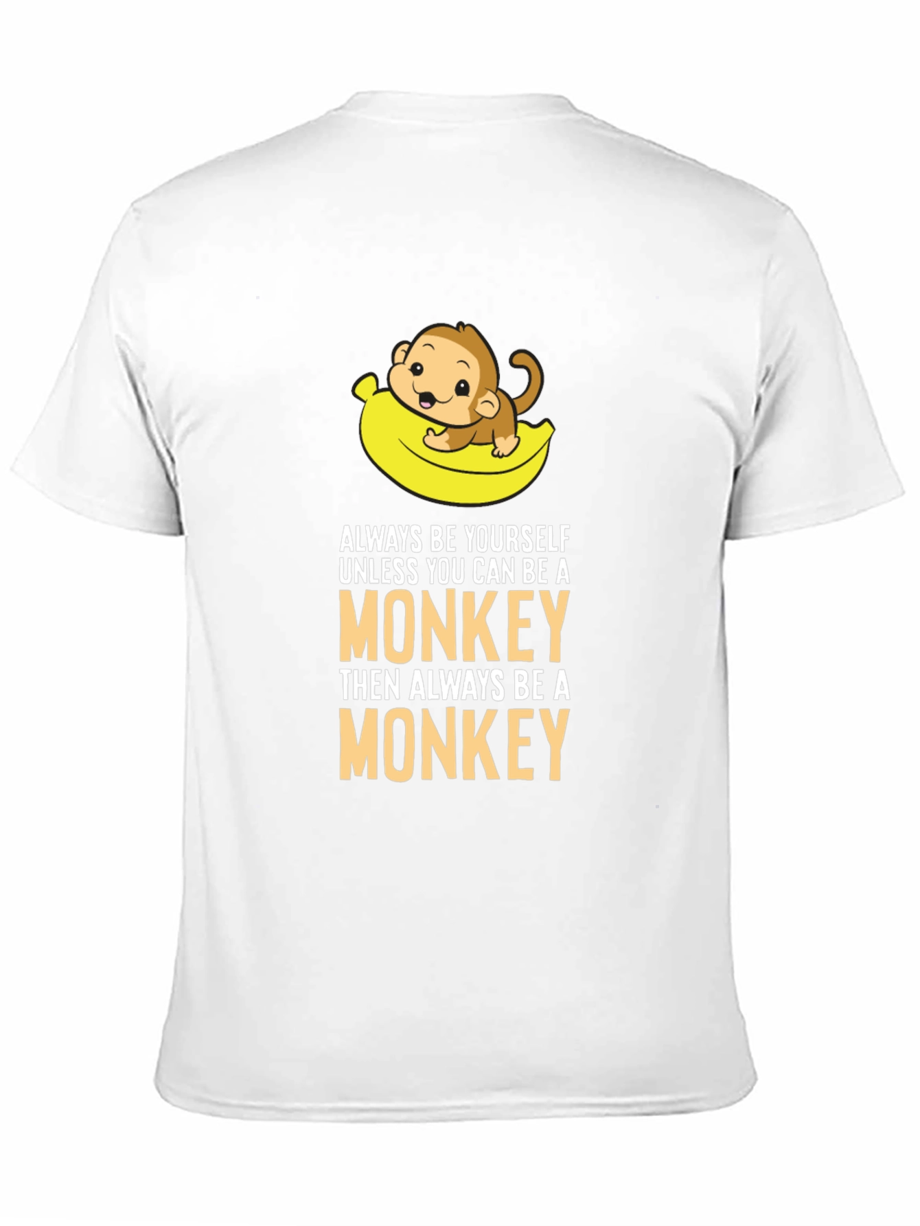 Black Always Be a Monkey Graphic T-Shirt - Novelty Tee view 11