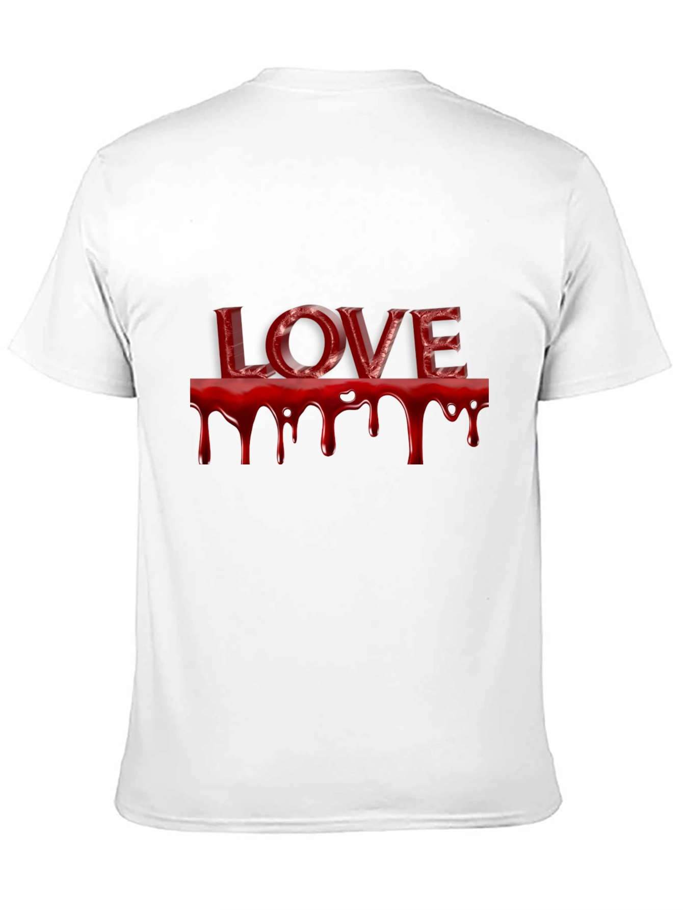 Black Bloody Love T-Shirt - Dark Valentine's Tee view 11