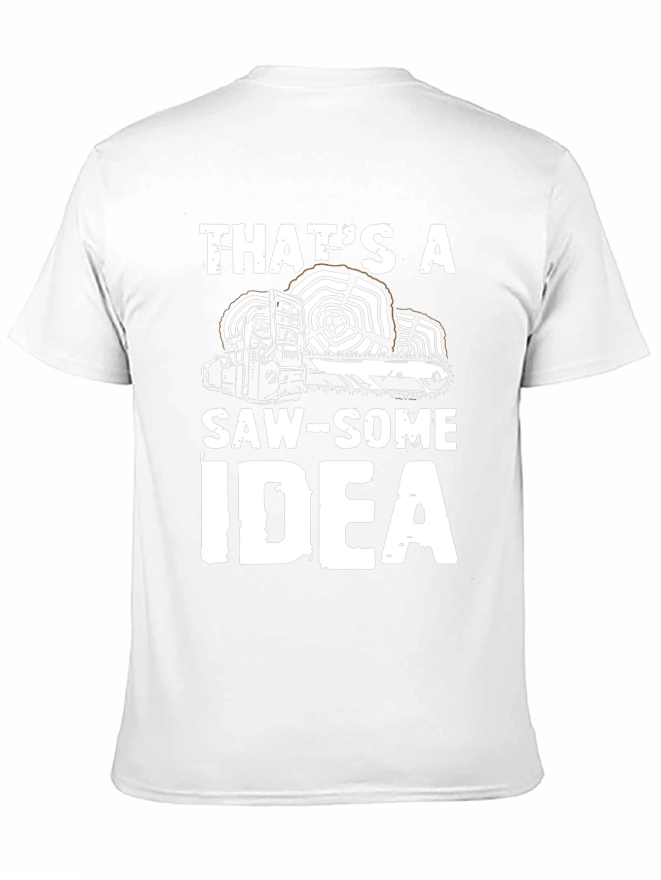 Black That's a Saw-Some Idea Graphic T-Shirt view 11