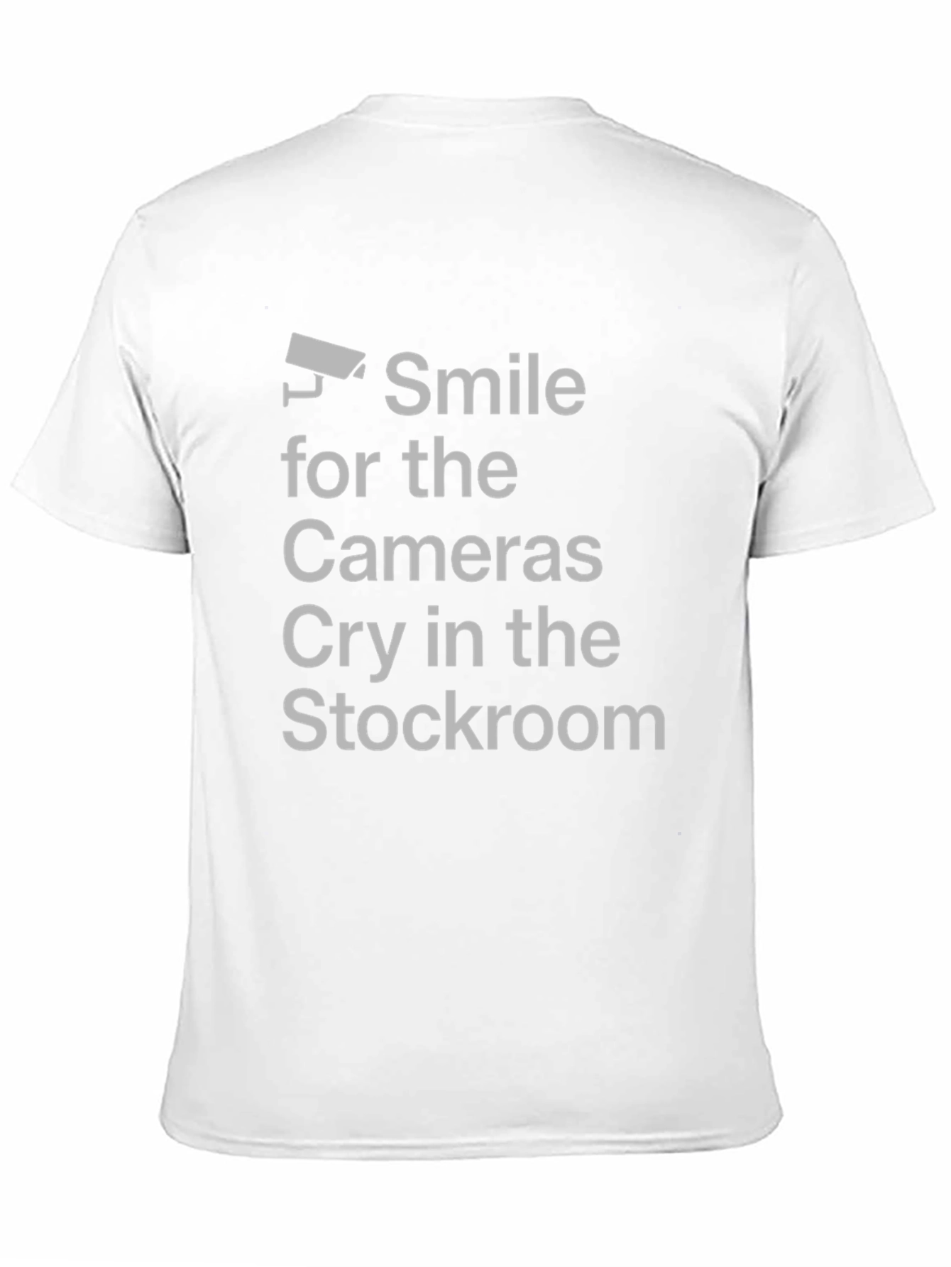 Black Smile for the Cameras Graphic Tee - Funny Slogan Shirt view 11