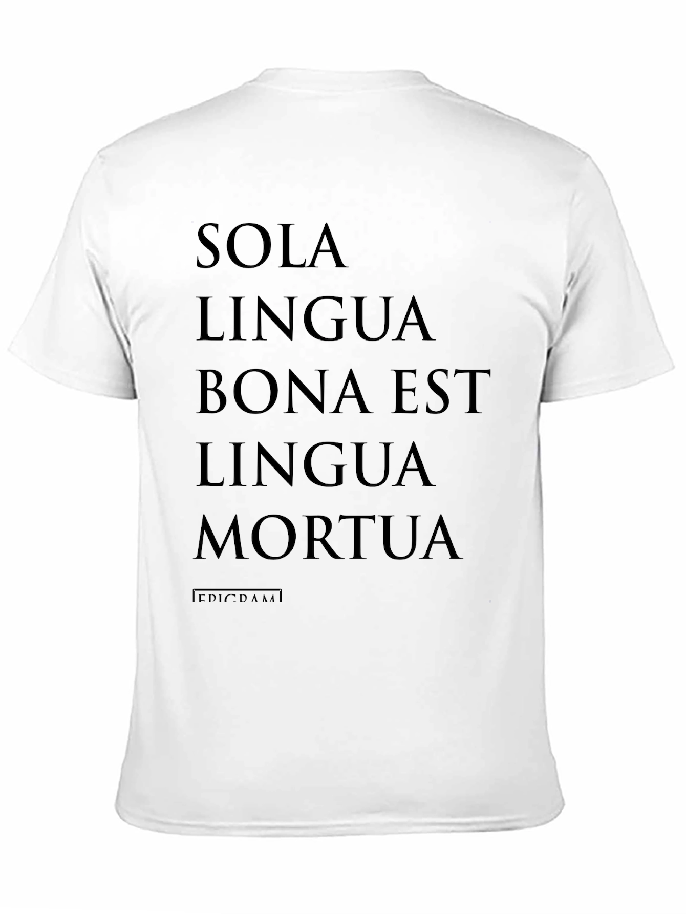 Black Sola Lingua Mortua T-Shirt view 11