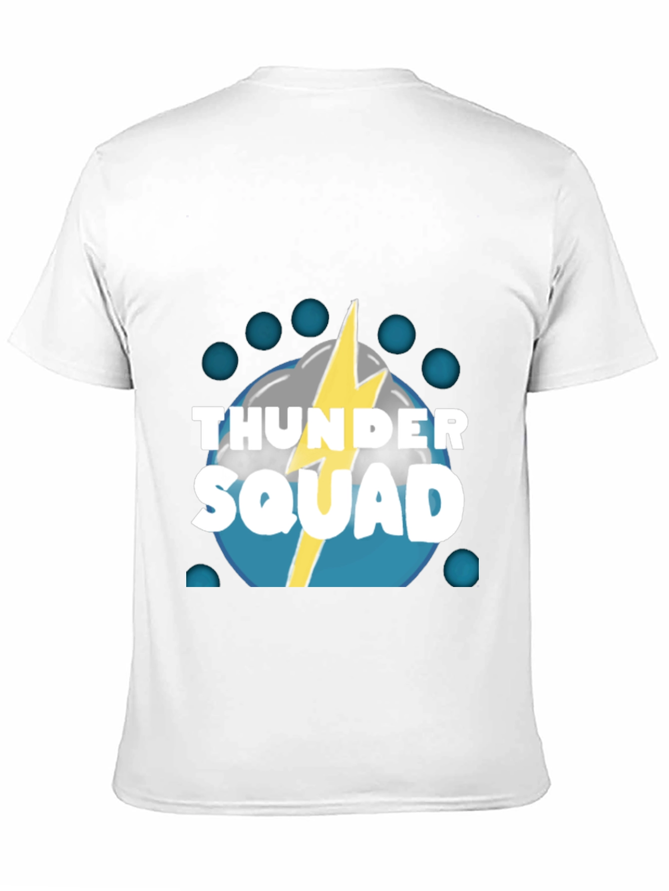Black Thunder Squad Graphic Tee - Black Crew Neck T-Shirt view 11