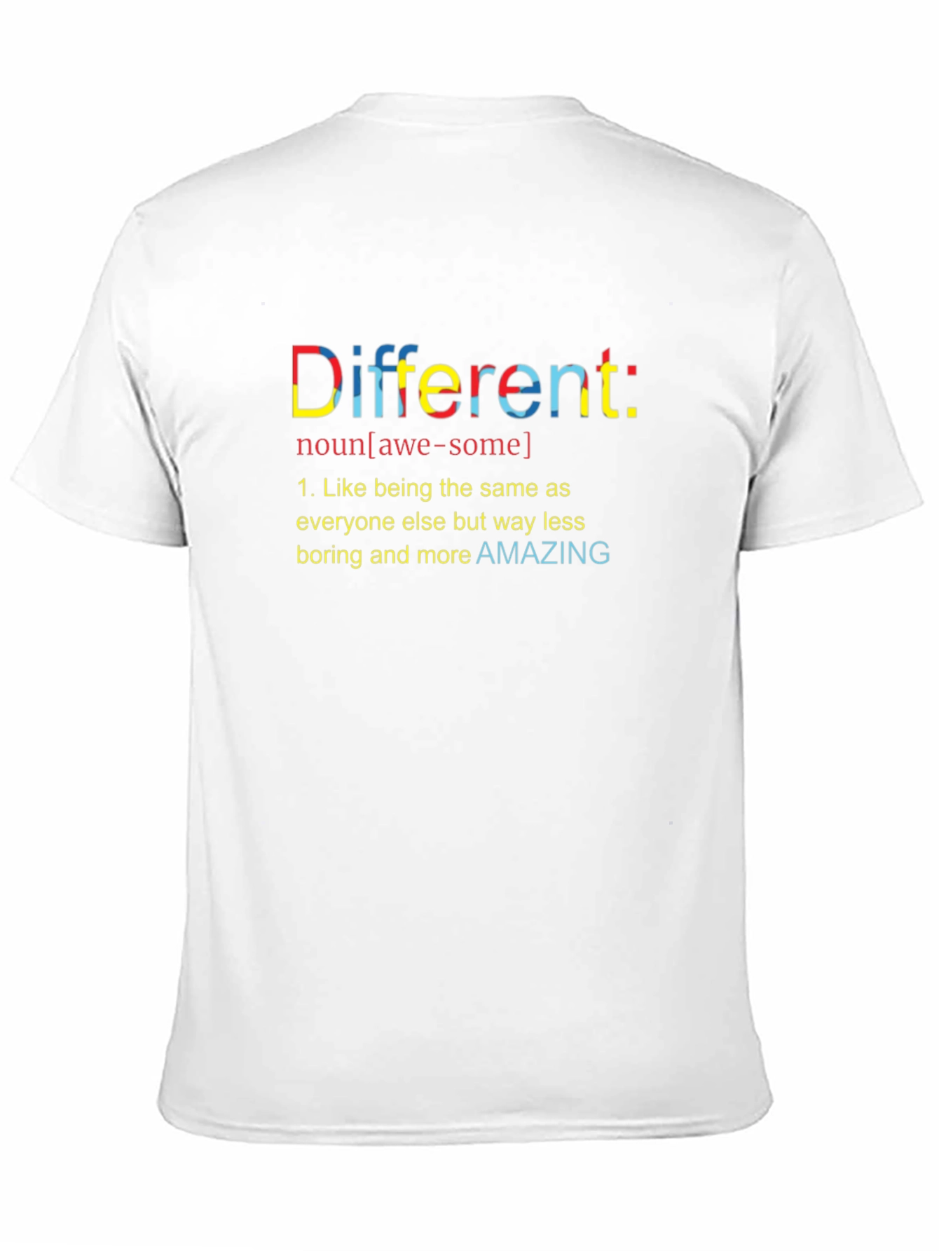Black Different Definition Graphic T-Shirt - Unique Statement Tee view 11