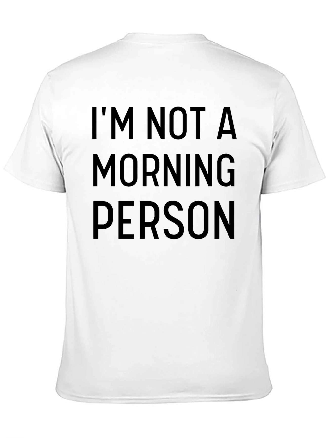 Black I'm Not A Morning Person T-Shirt - Black, Casual Style view 11