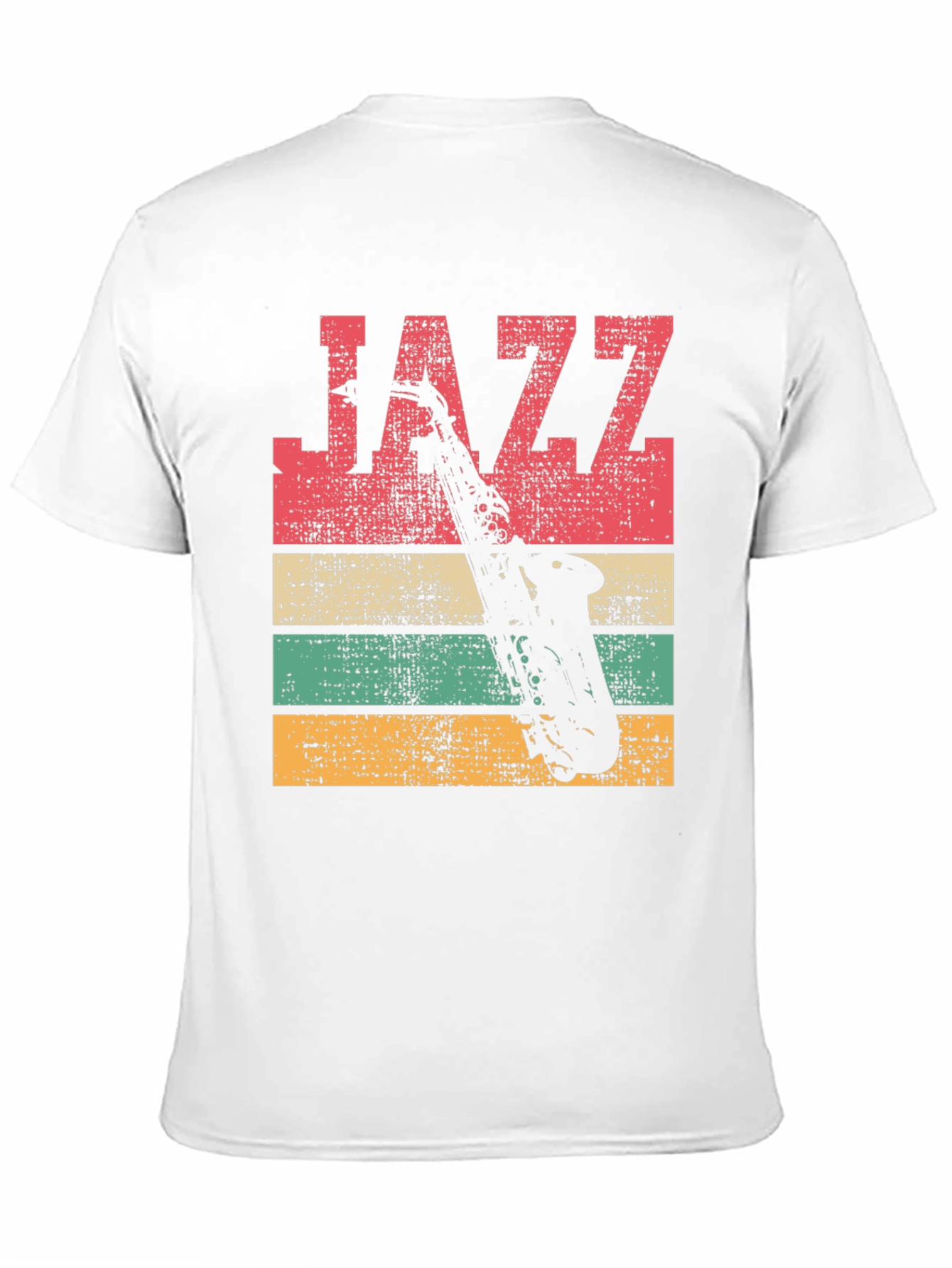 Black Vintage Jazz Saxophone T-Shirt view 11