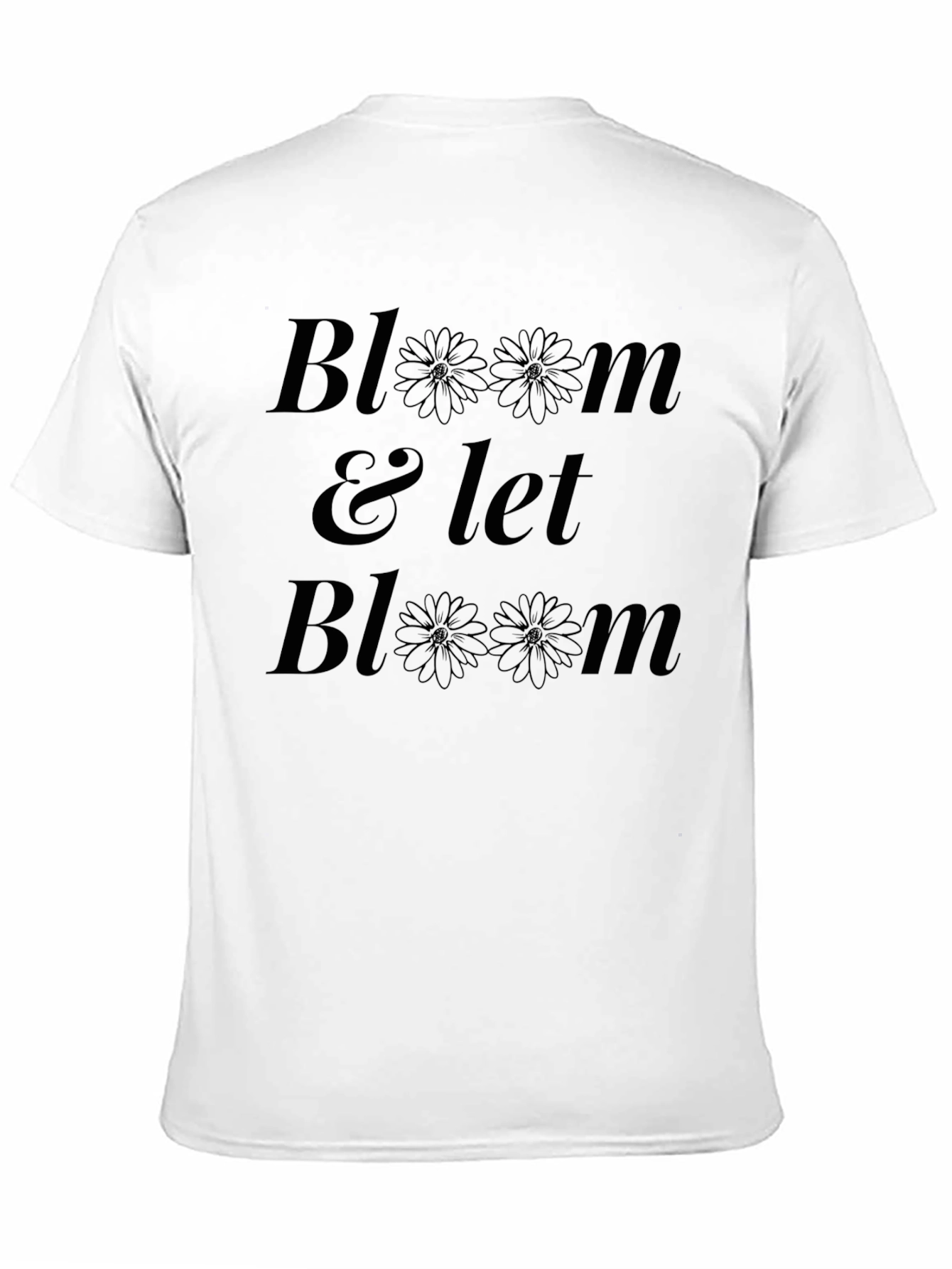 Black Bloom & Let Bloom Black Graphic T-Shirt view 11