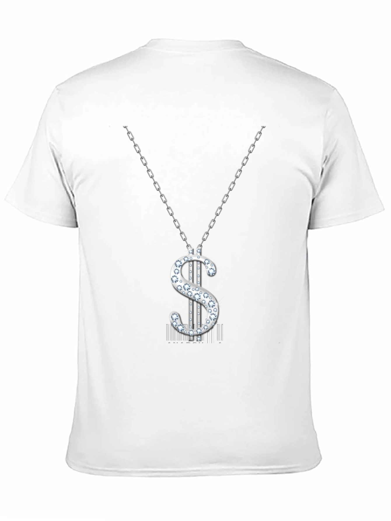 Black Dollar Sign Pendant T-Shirt - Black view 11
