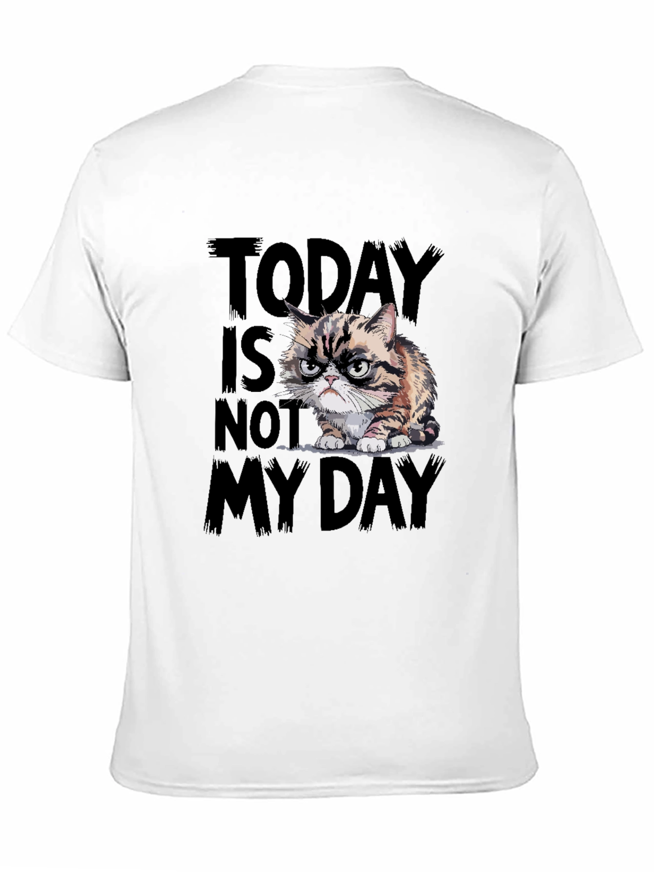 Black Grumpy Cat T-Shirt - Today Is Not My Day view 11