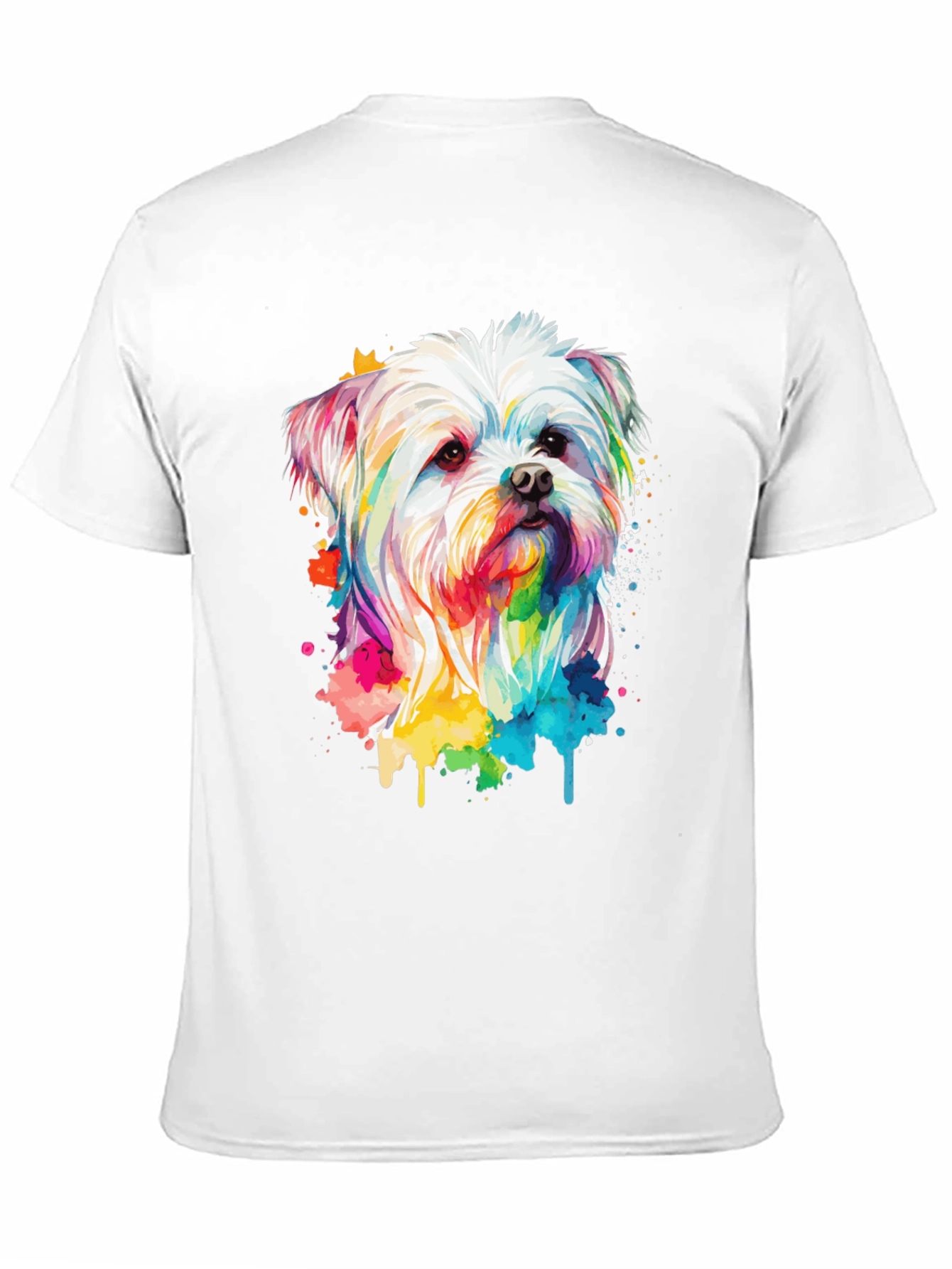 Black Rainbow Dog T-Shirt view 11