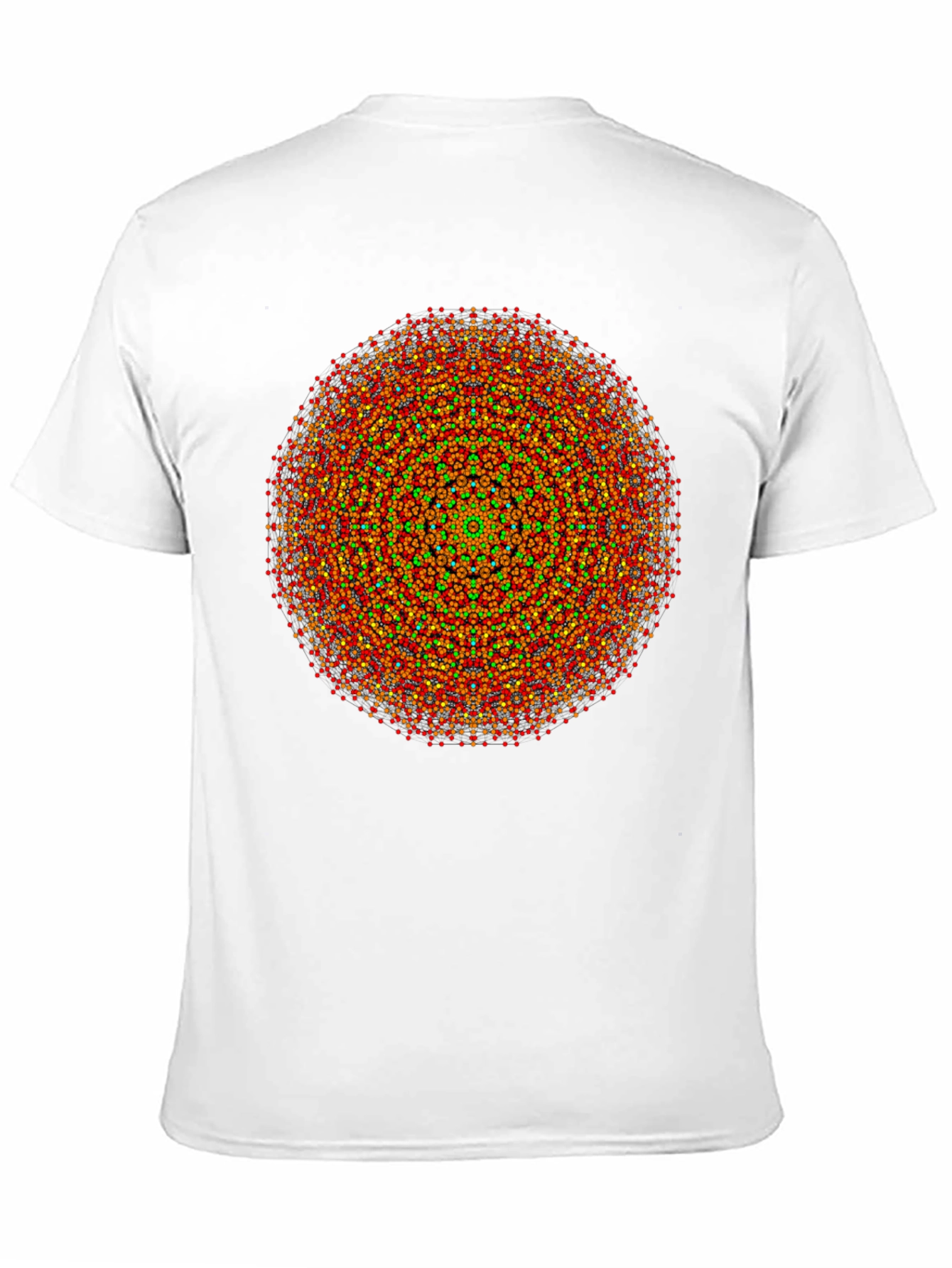 Black Vibrant Mandala Graphic Tee - Black Cotton Comfort view 11