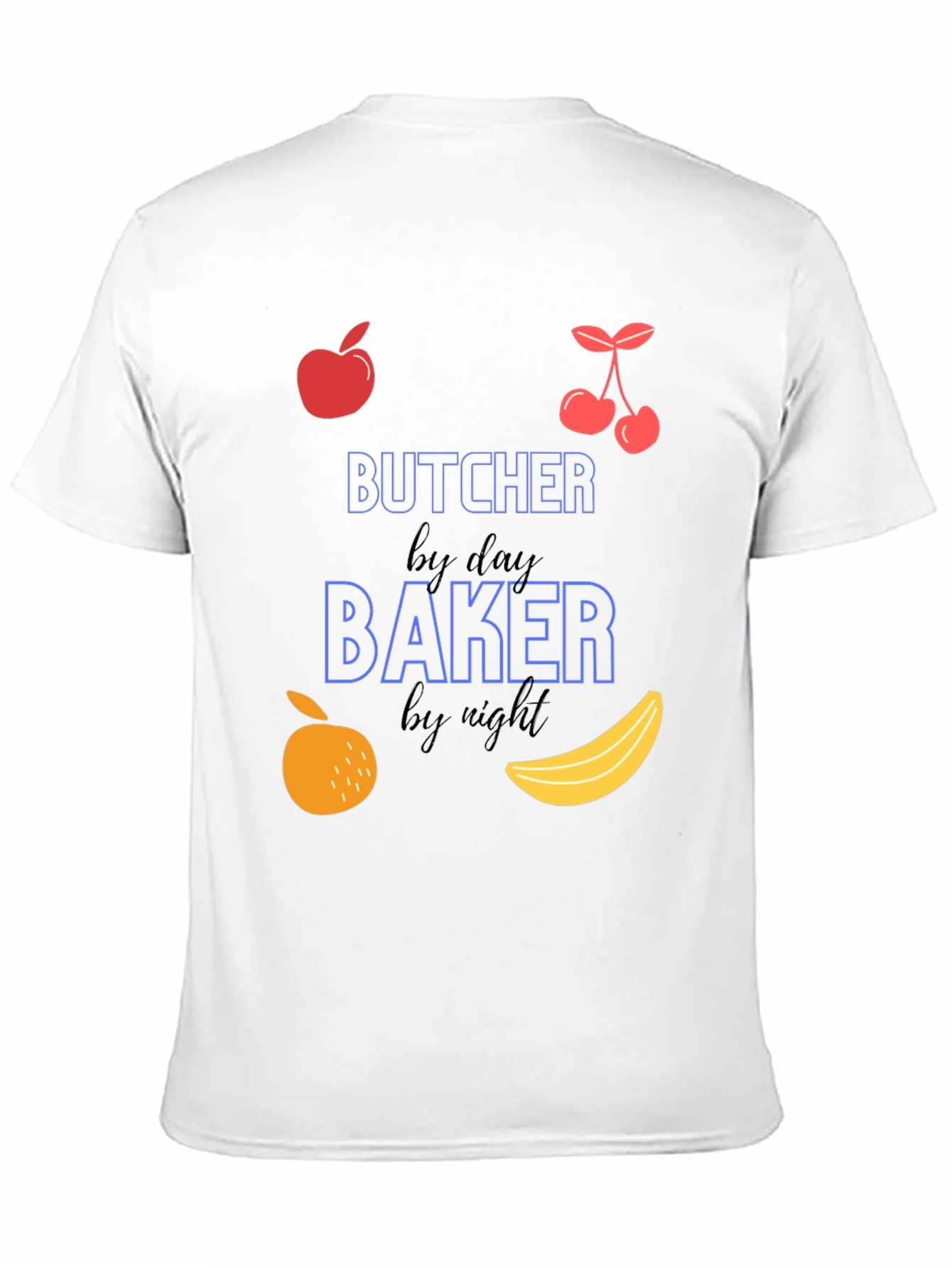 Black Butcher by Day Baker by Night Novelty T-Shirt view 11