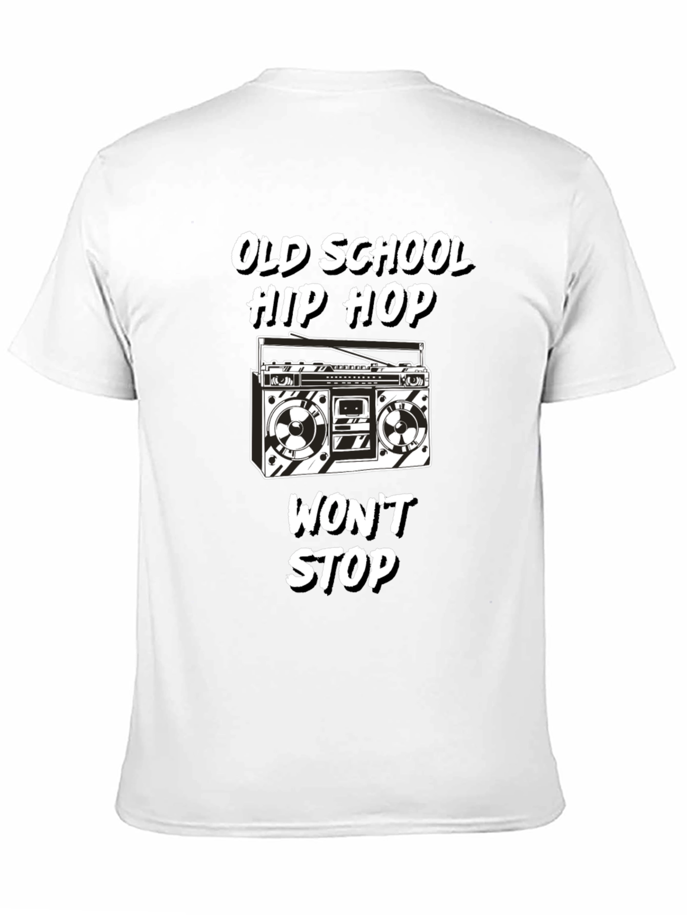 Black Old School Hip Hop Graphic Tee view 11