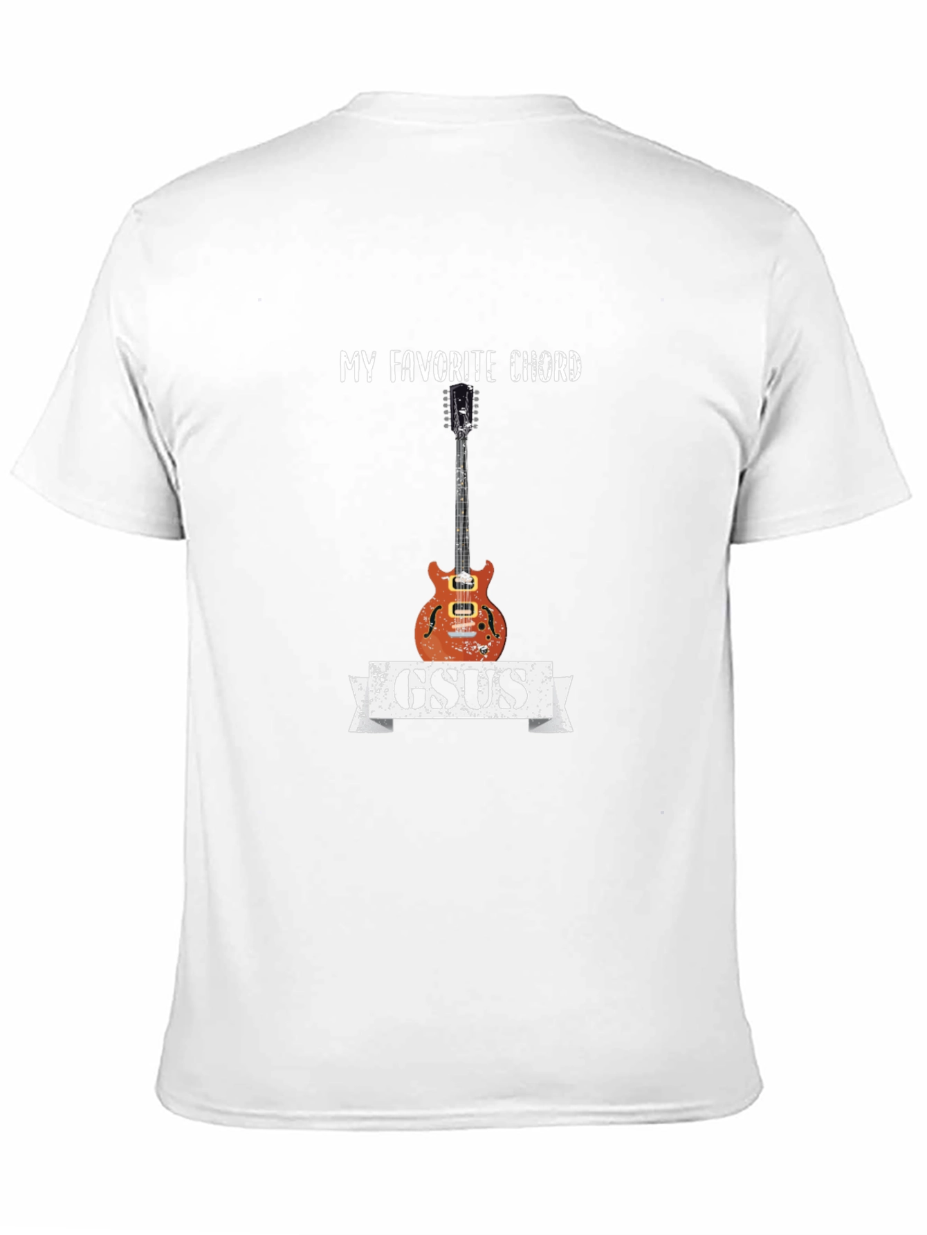 Black GSUS Guitar Chord T-Shirt - Musician Tee view 11