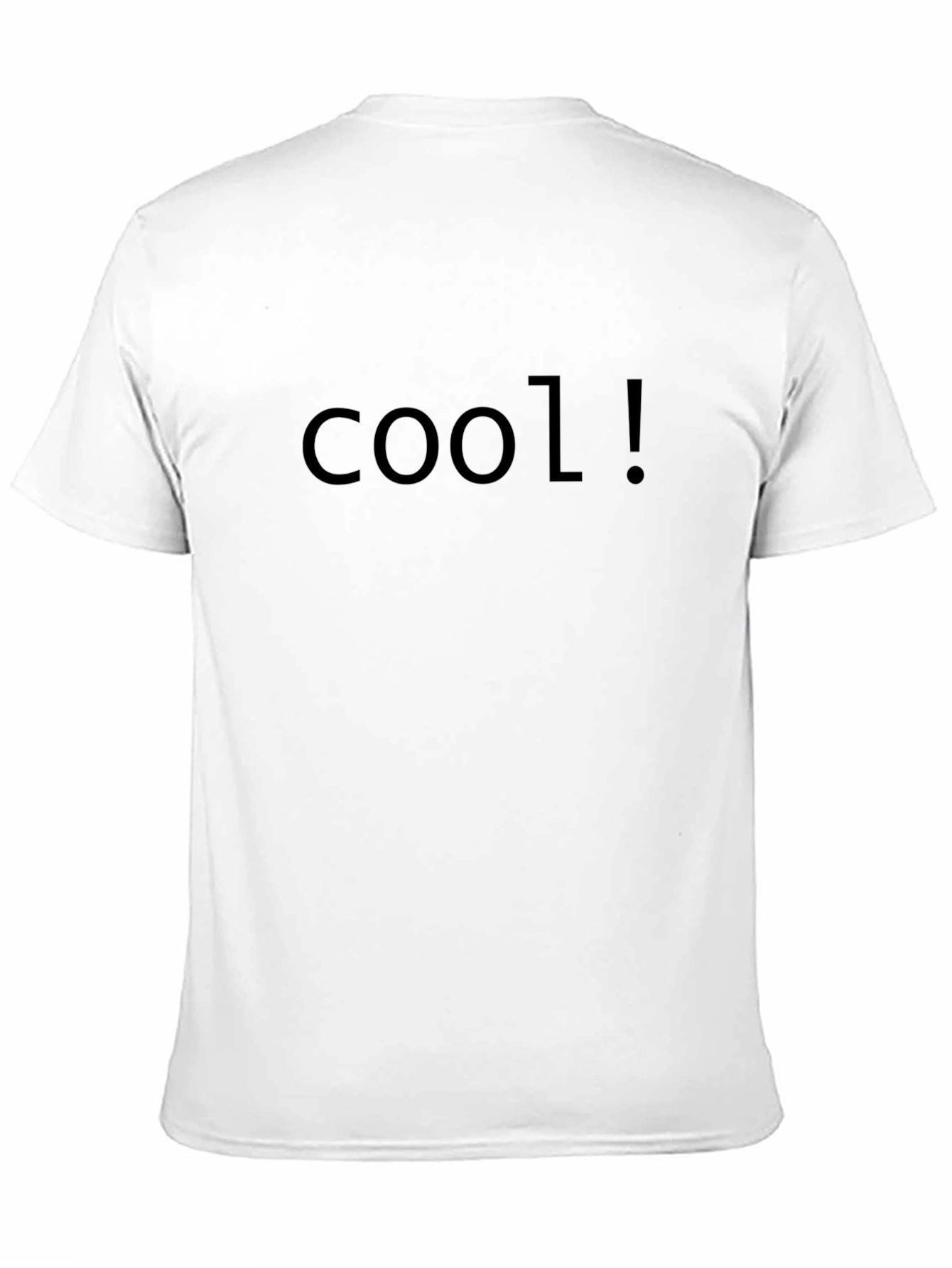 Black Cool! Graphic T-Shirt - Short Sleeve Crew Neck Tee view 11