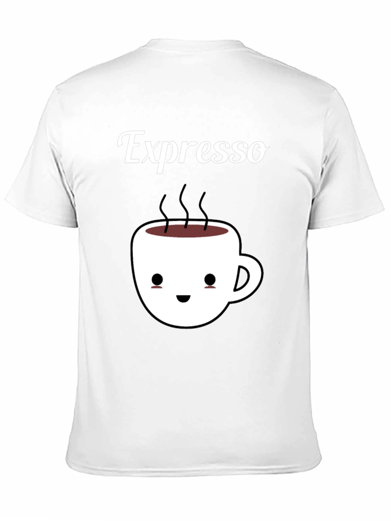 Black Espresso Kawaii Cup Black T-Shirt view 11