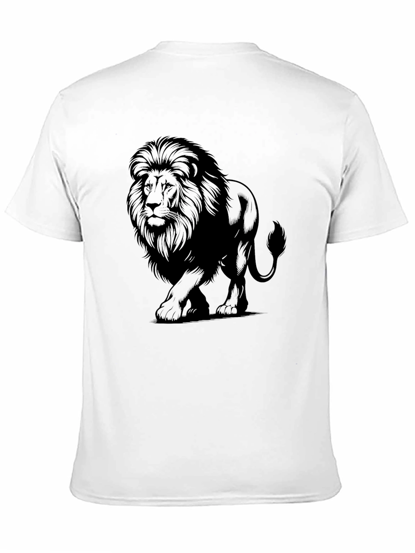 Black Lion Graphic Tee - Men's Black T-Shirt view 11