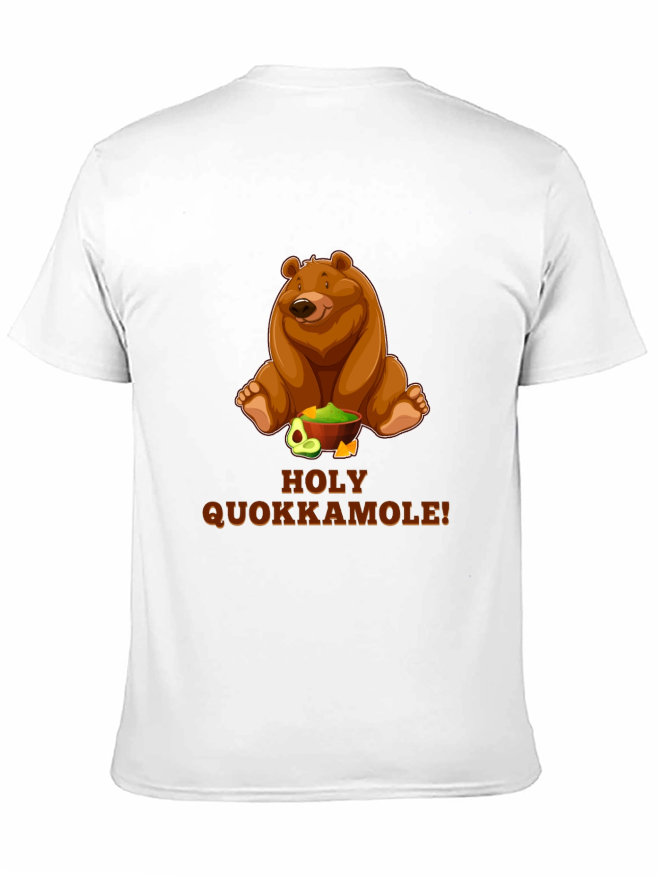 Black Holy Quokkamole T-Shirt - Funny Bear & Guacamole Tee view 11