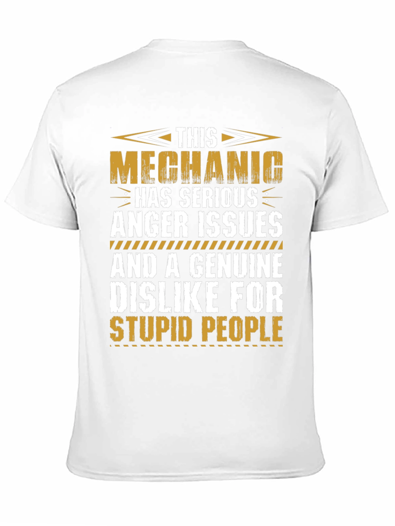 Black Mechanic Anger Issues Graphic Tee view 11