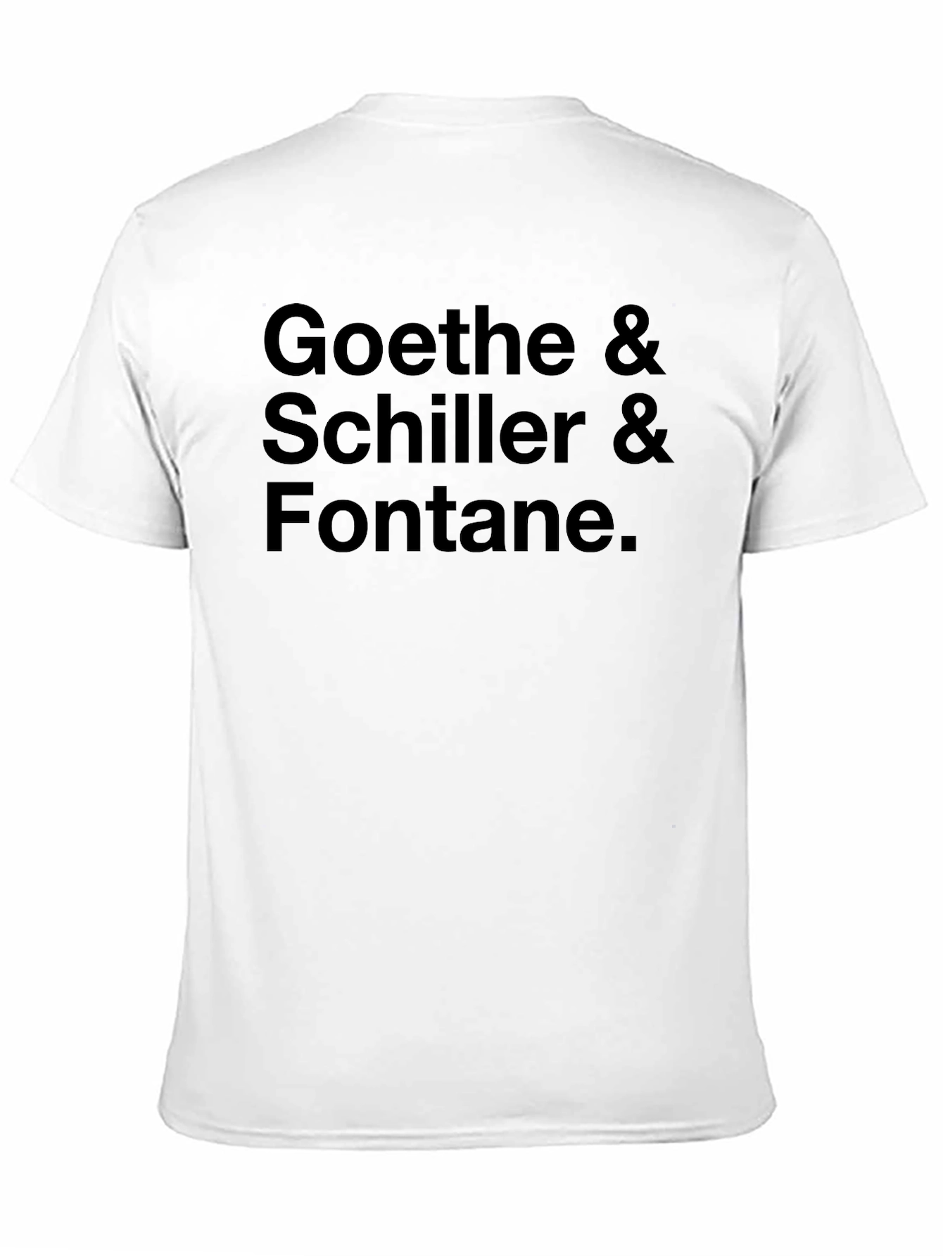 Black Goethe, Schiller, Fontane Black T-Shirt view 11
