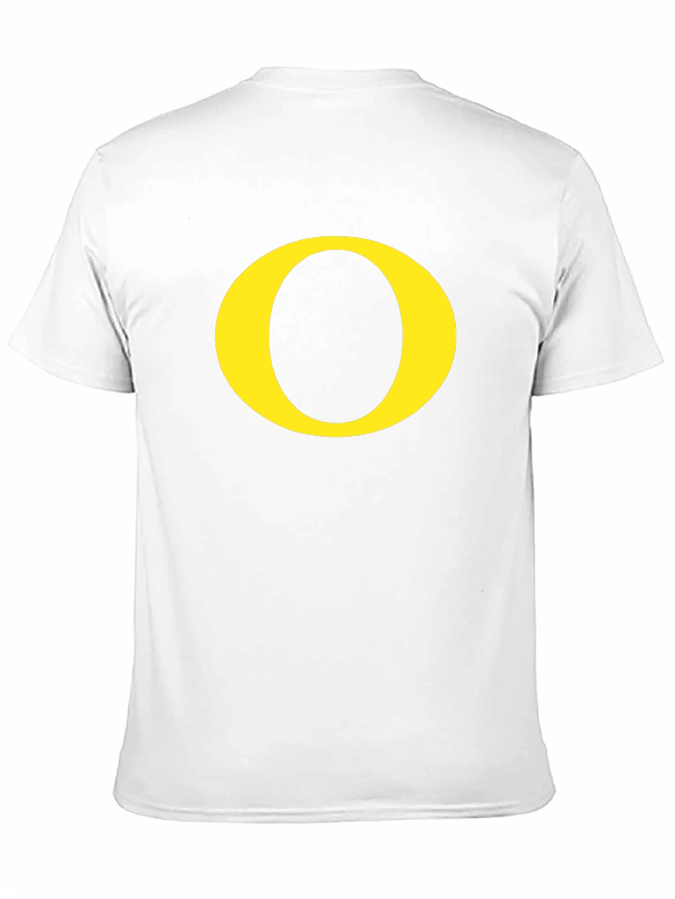 Black Black T-Shirt with Yellow 'O' Graphic view 11