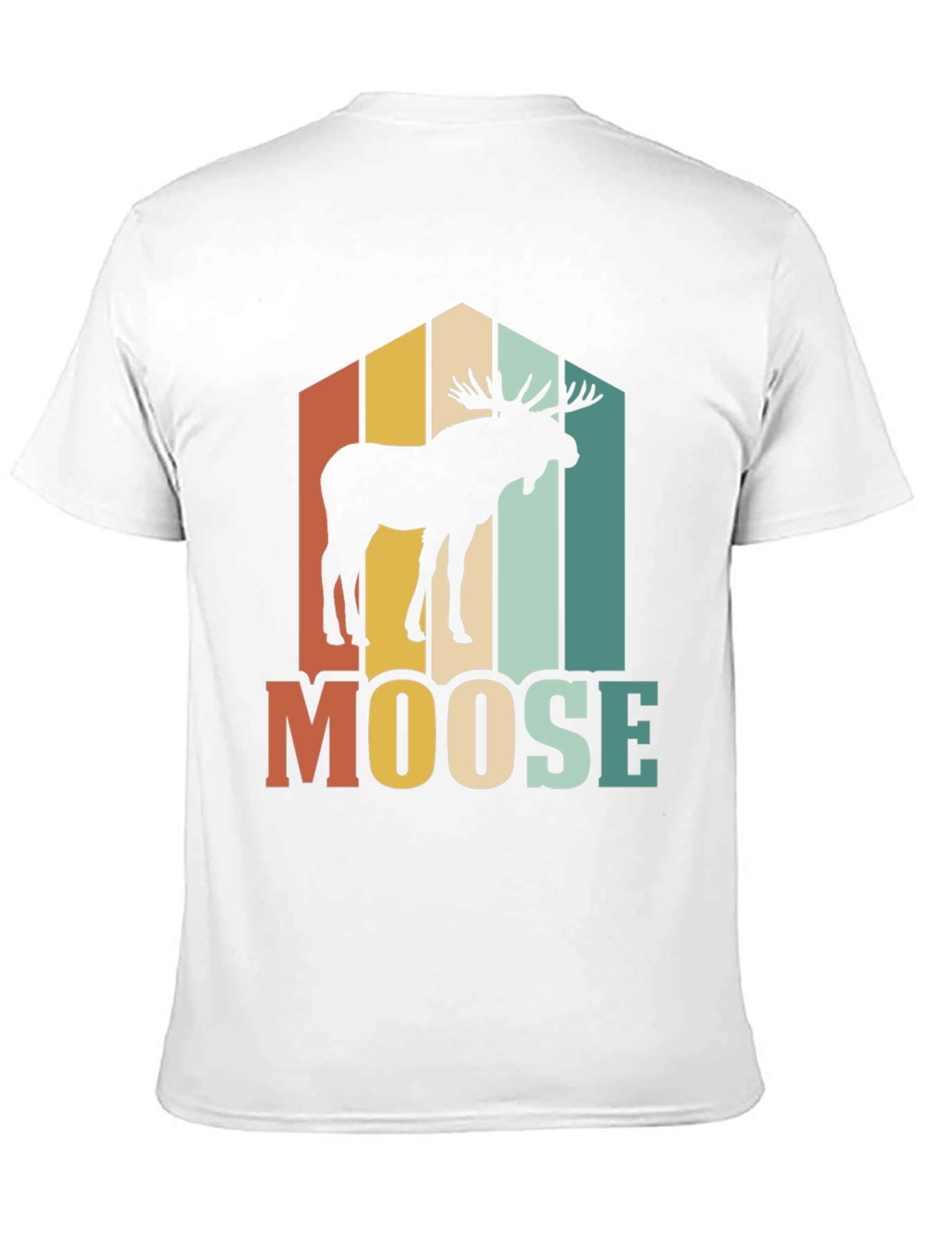 Black Retro Moose Graphic T-Shirt view 11
