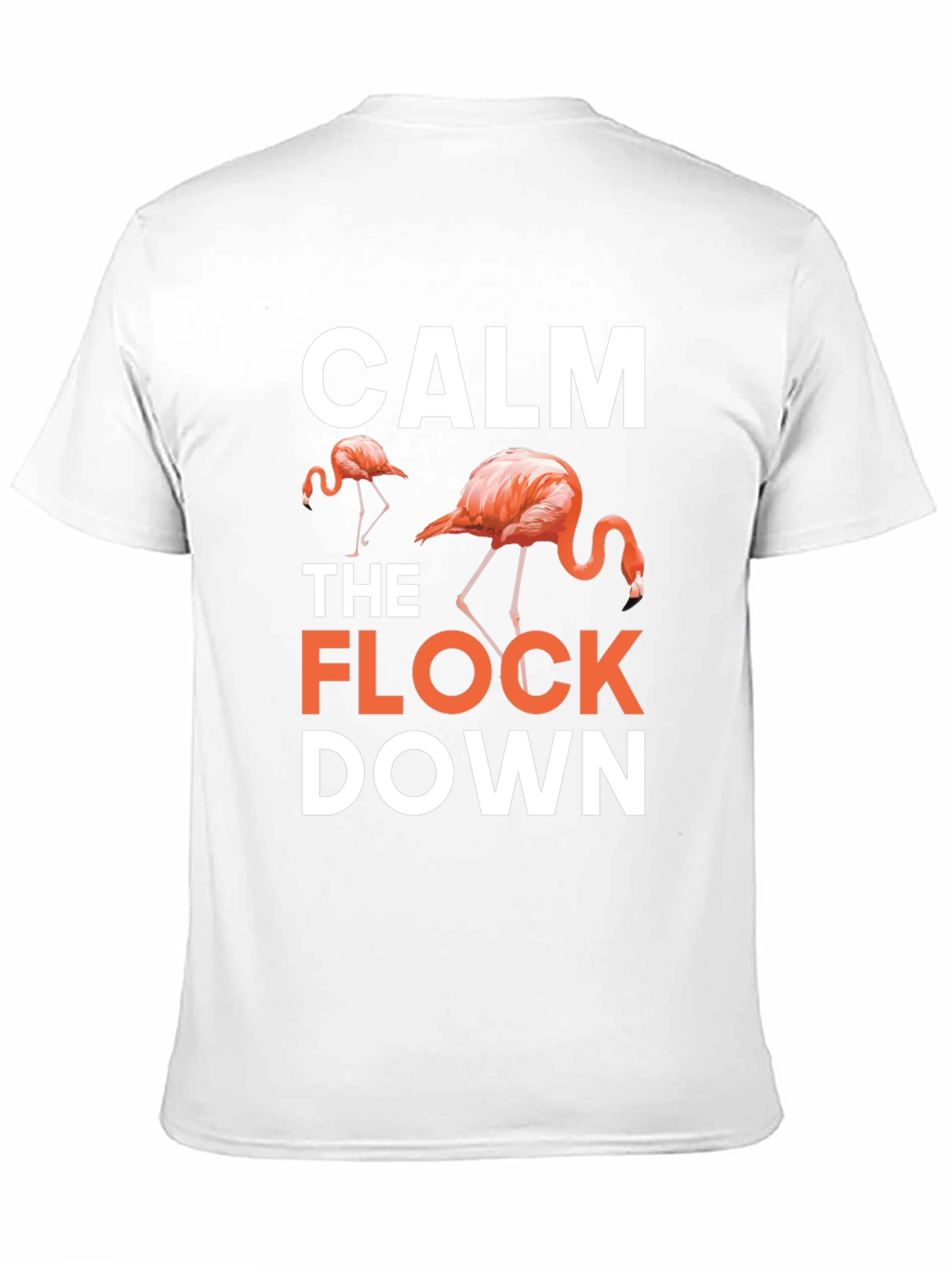 Black Calm The Flock Down Black Graphic T-Shirt view 11