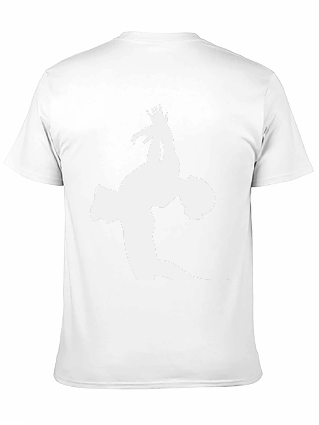 Black Gymnast Silhouette Graphic Tee - Black Cotton T-Shirt view 11