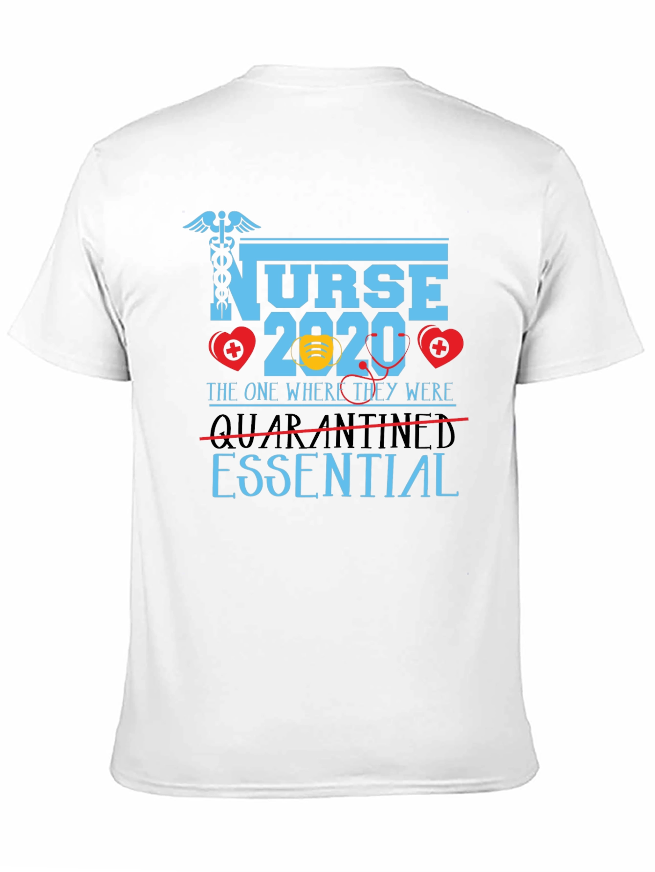 Black Nurse Essential 2020 T-Shirt view 11