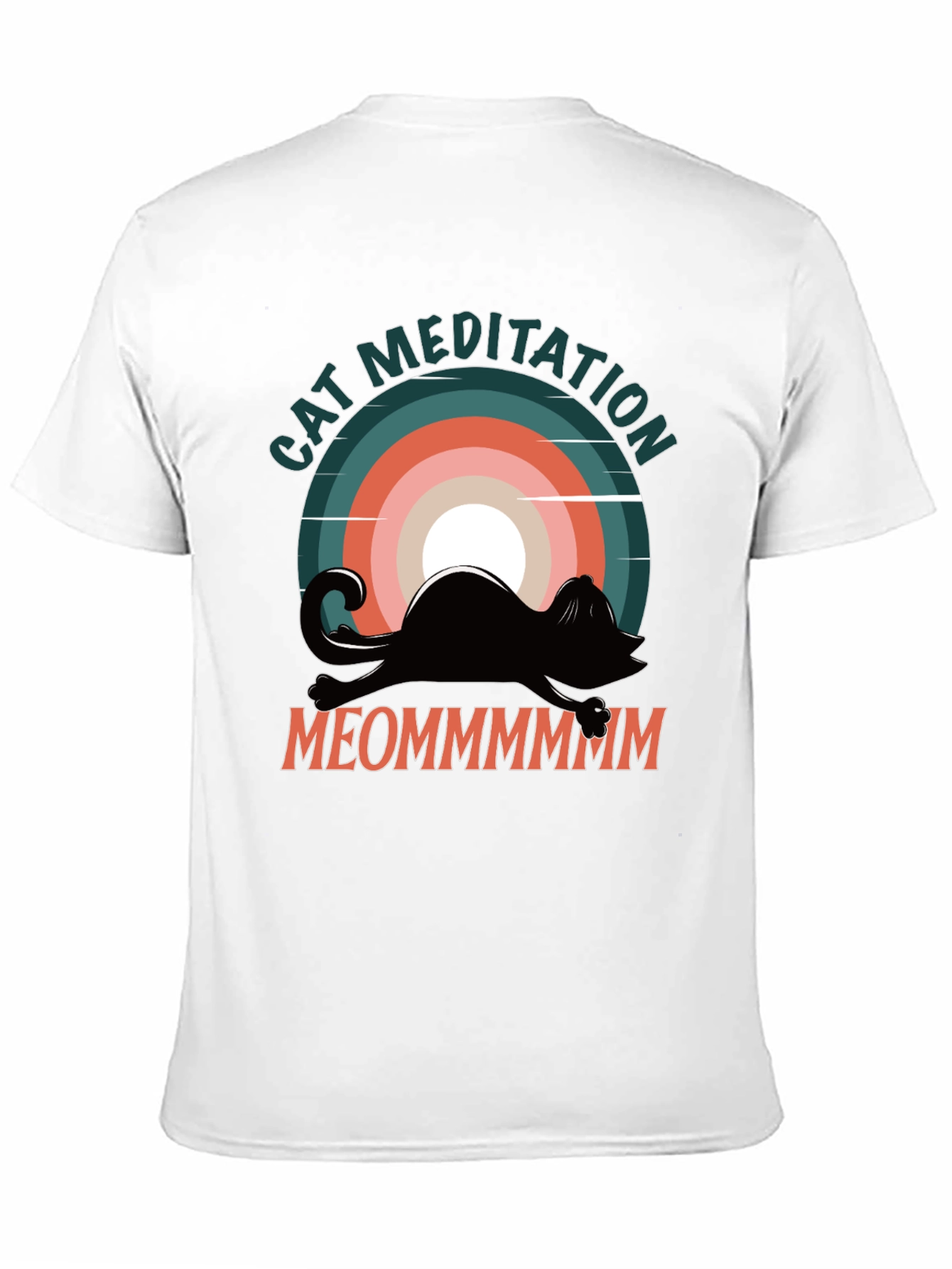 Black Cat Meditation Graphic Tee - Relaxed Fit view 11