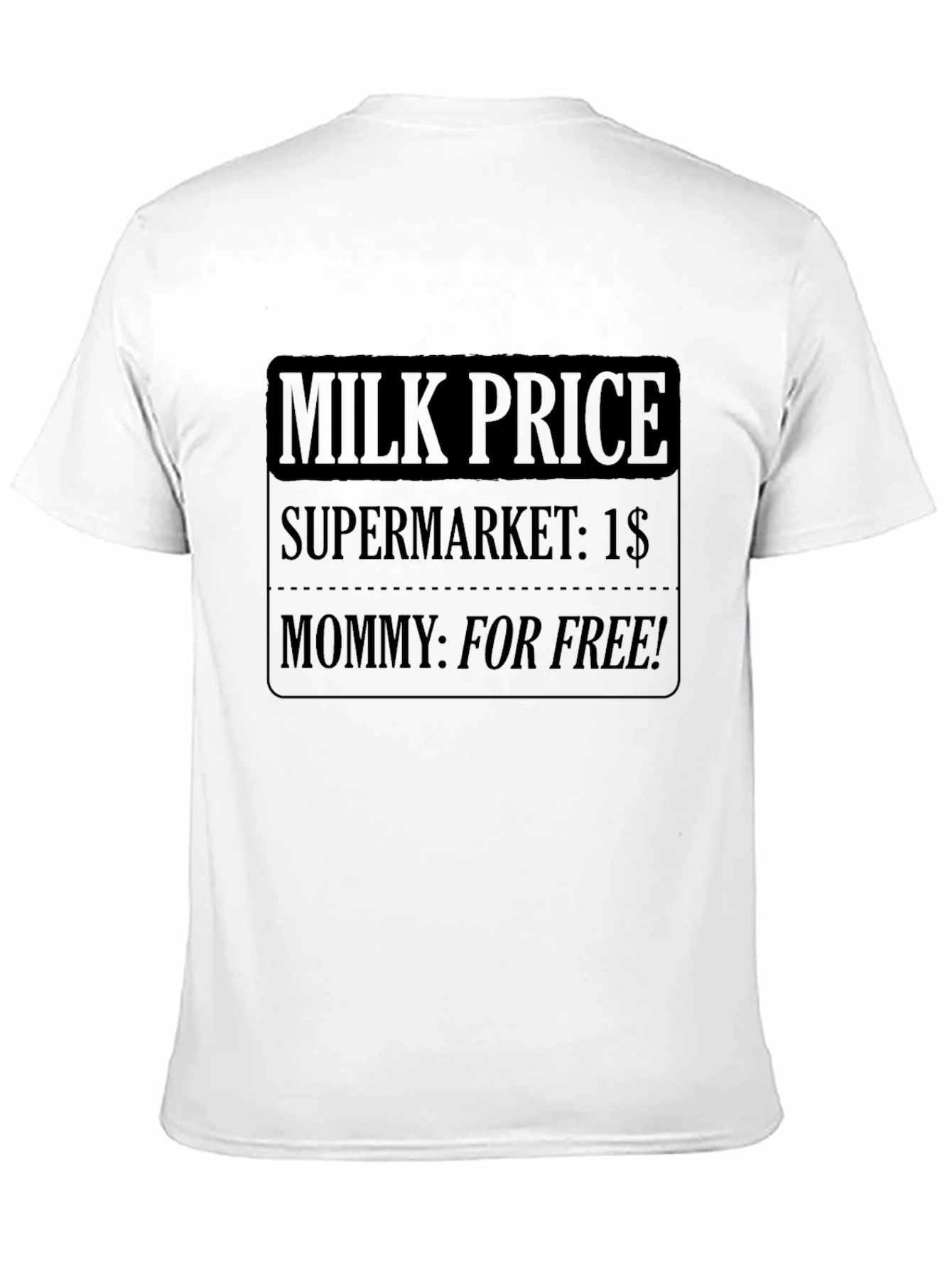 Black Funny Milk Price Graphic T-Shirt view 11
