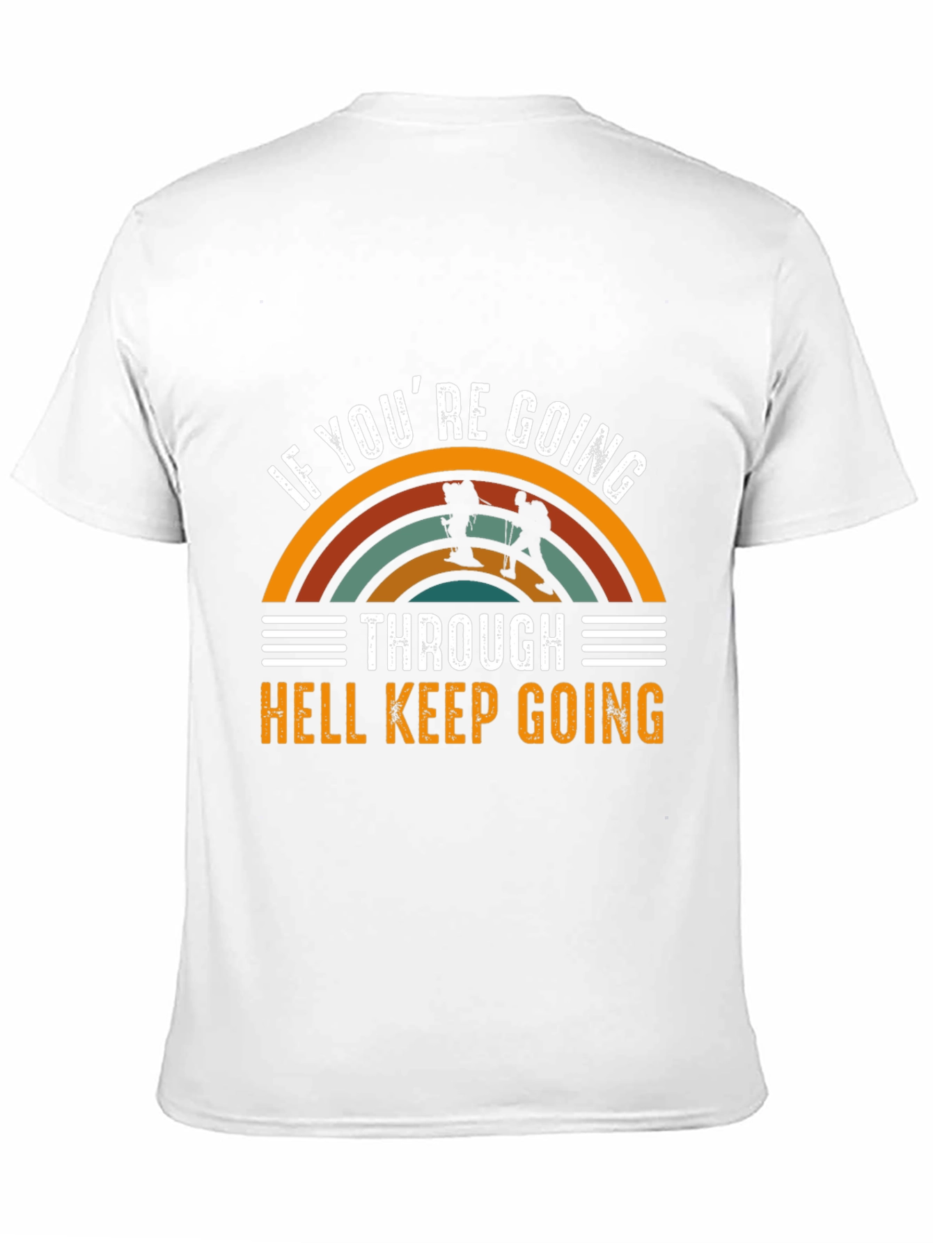Black If You're Going Through Hell T-Shirt view 11