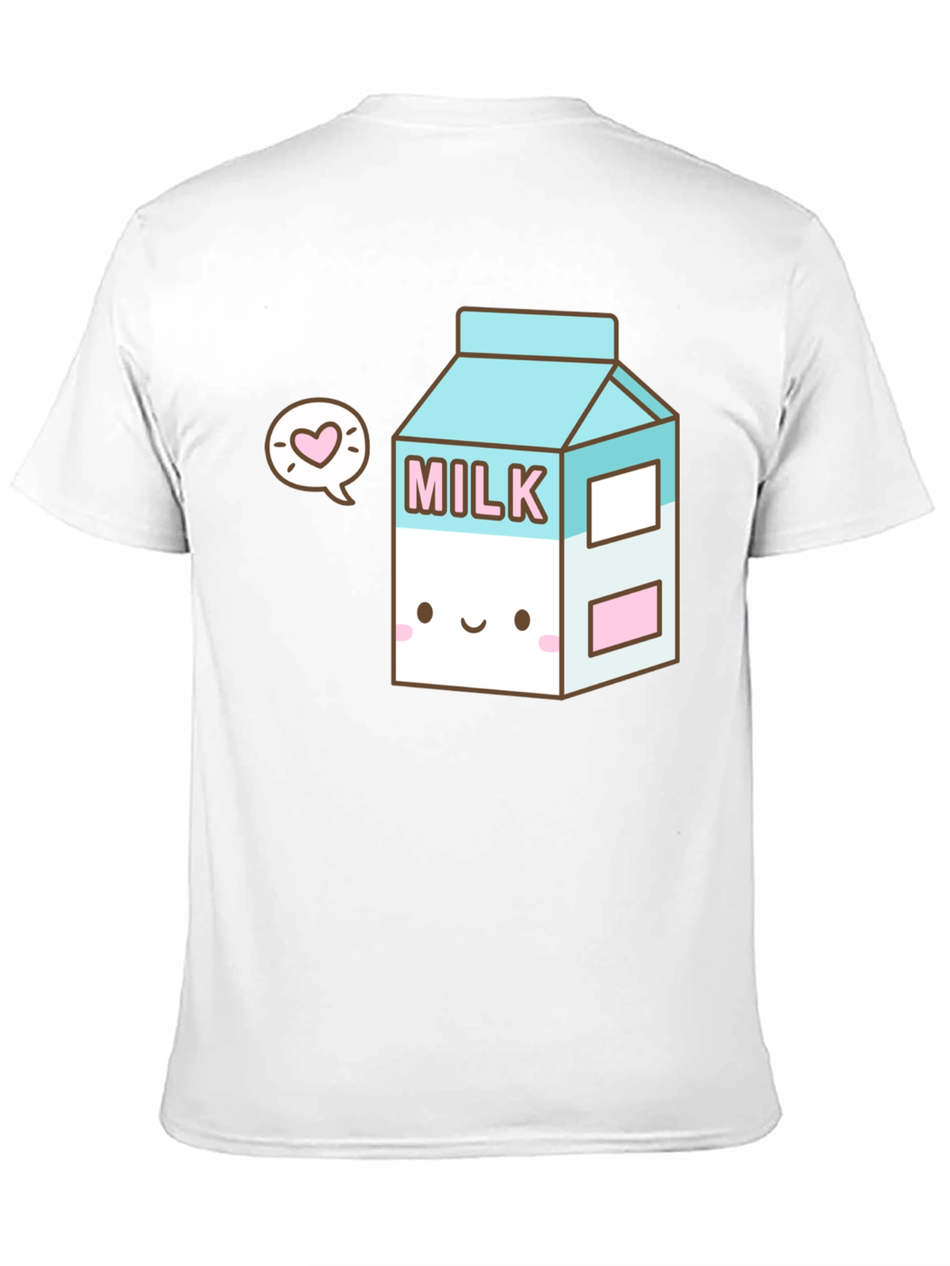 Black Kawaii Milk Carton T-Shirt - Cute & Unique Design view 11