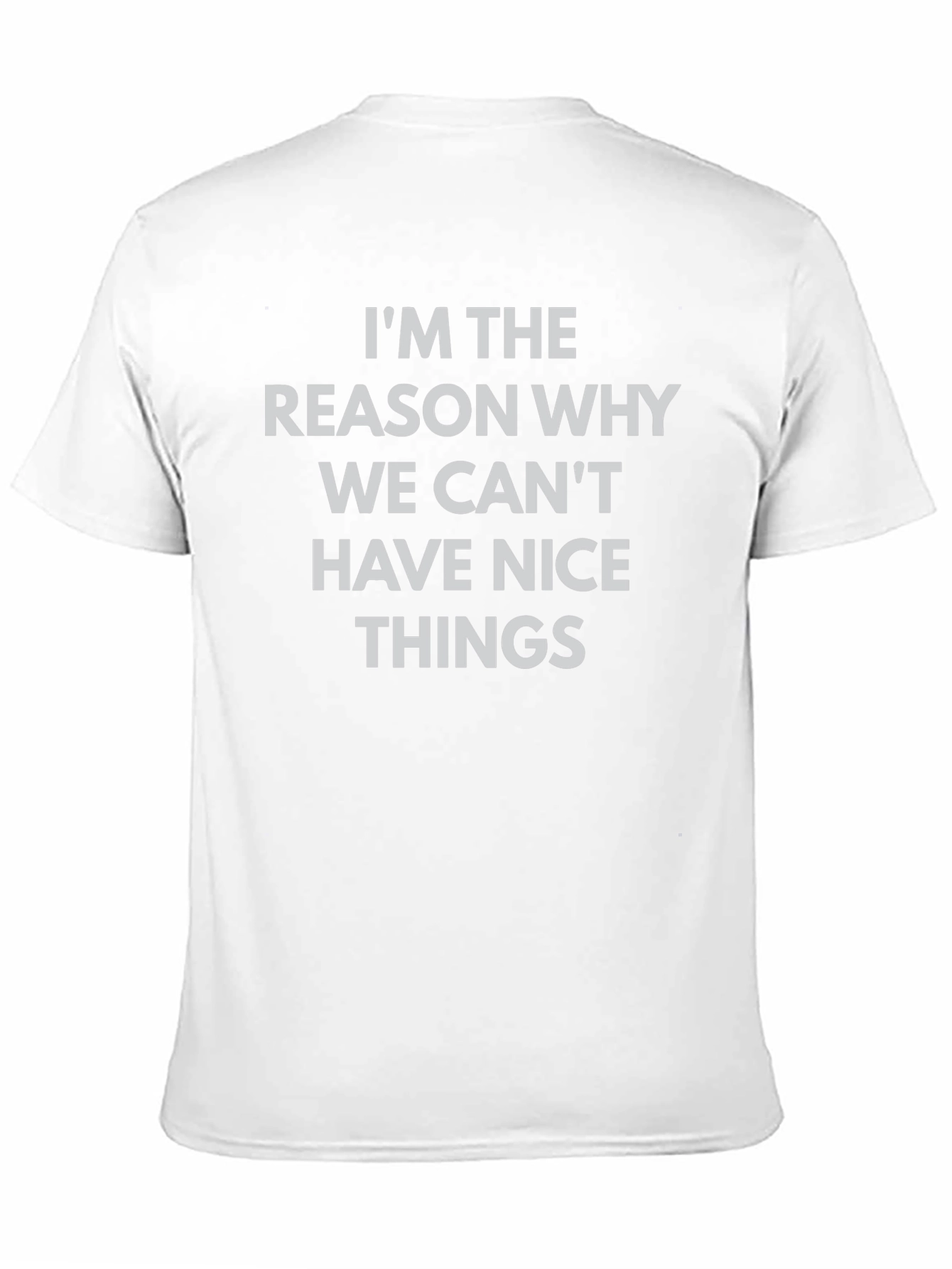 Black Funny Graphic Tee - I'm The Reason T-Shirt view 11