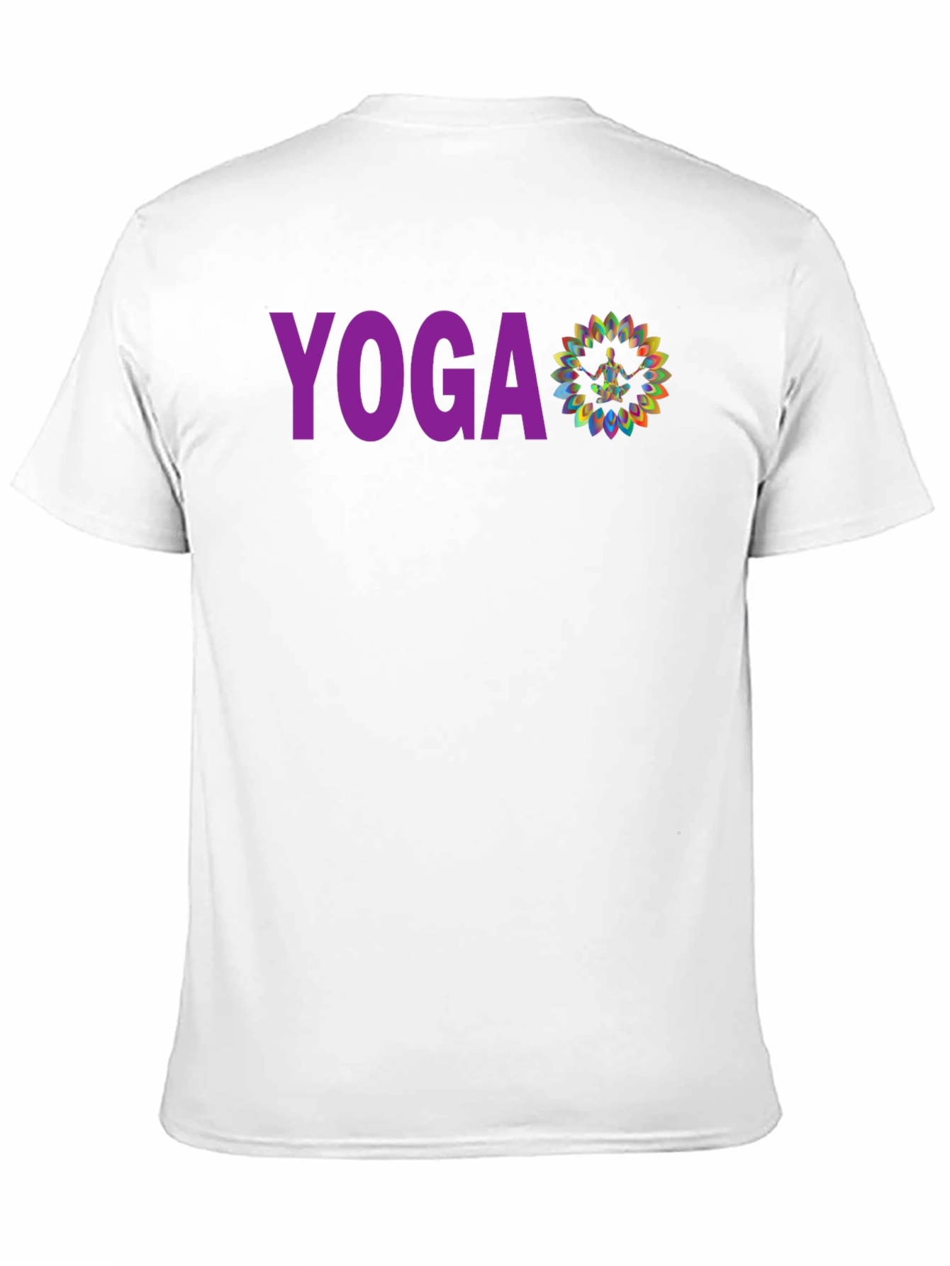 Black Yoga Graphic Tee - Meditative Design view 11