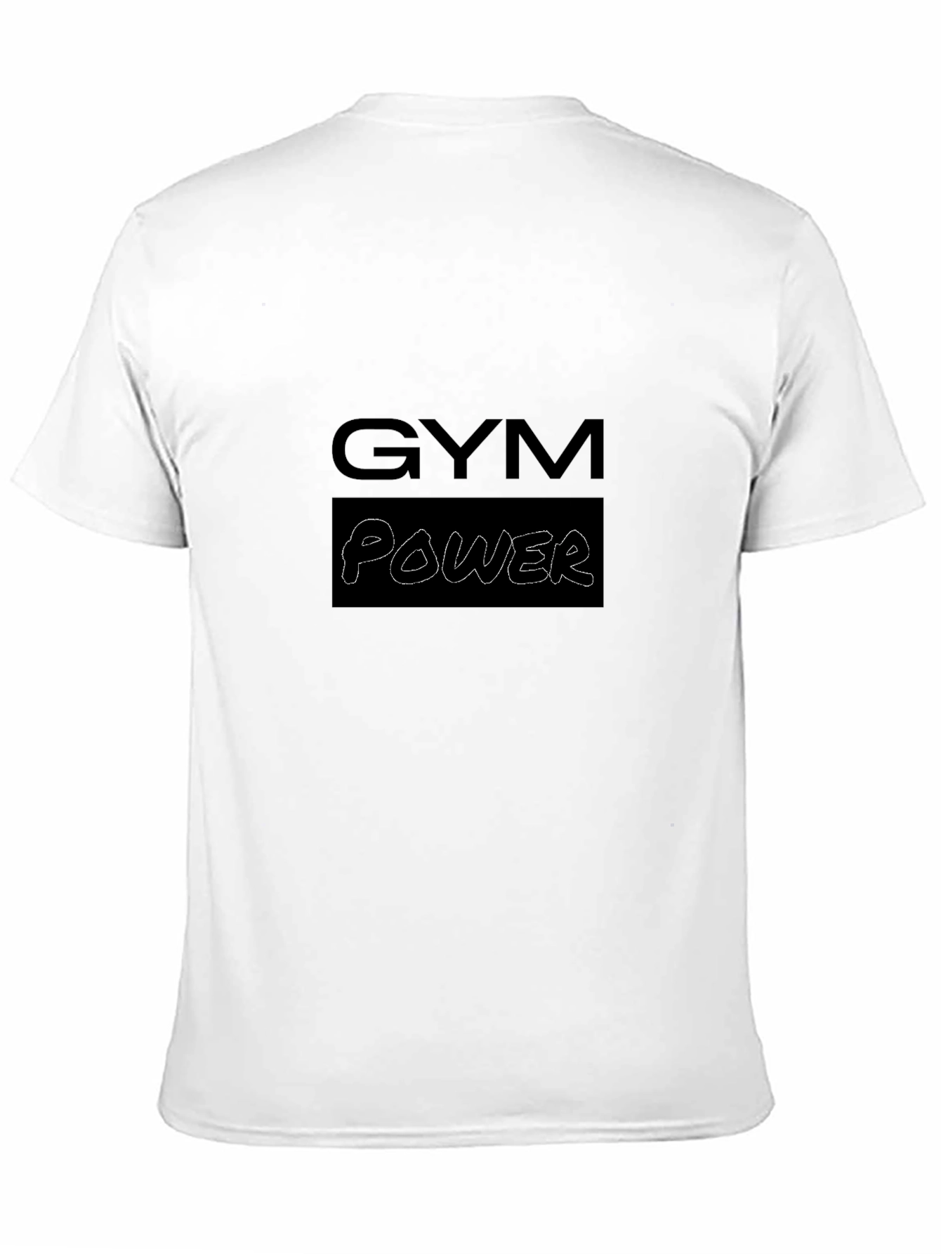 Black Gym Power Graphic Tee - Black Casual T-Shirt view 11