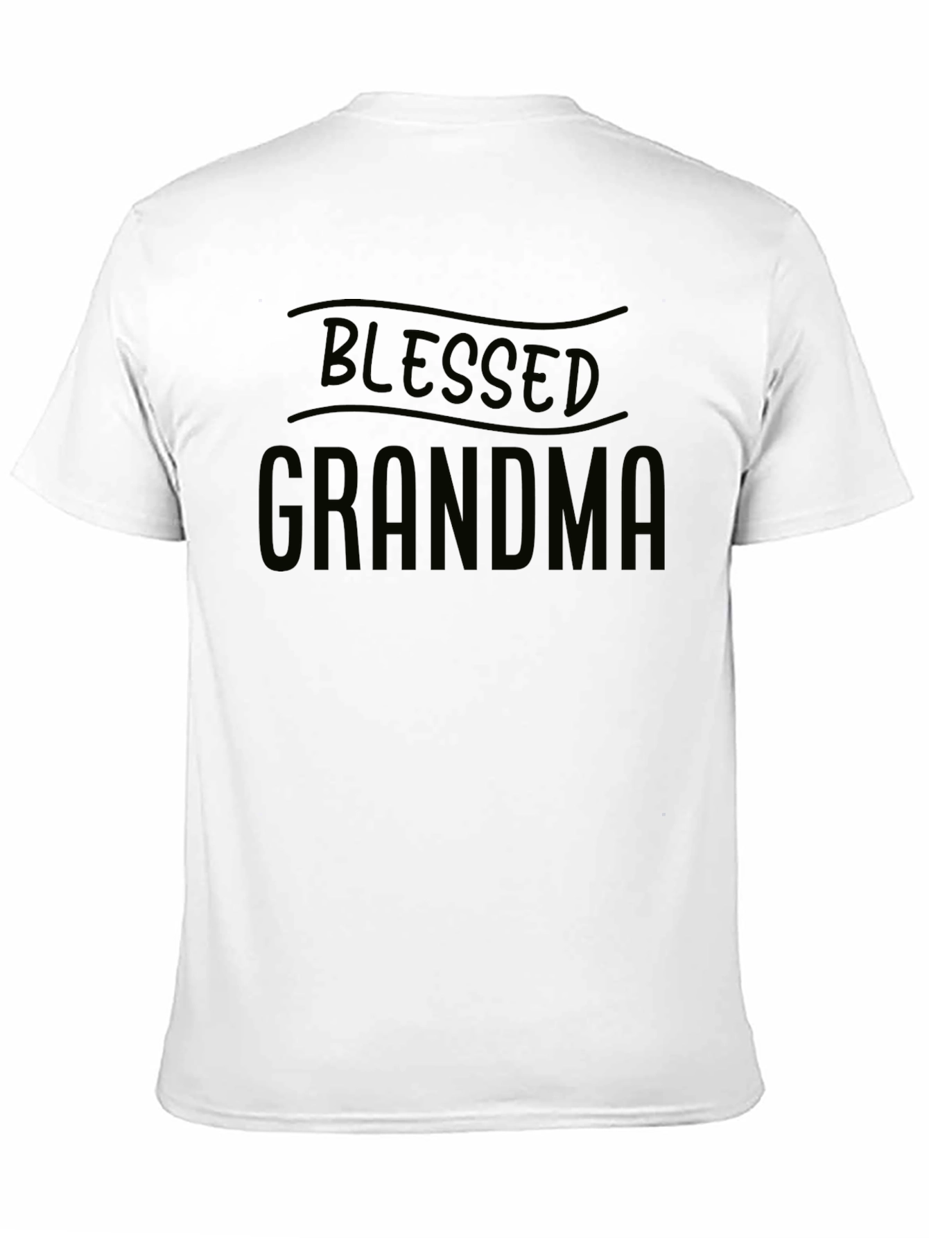 Black Blessed Grandma Black Graphic T-Shirt view 11