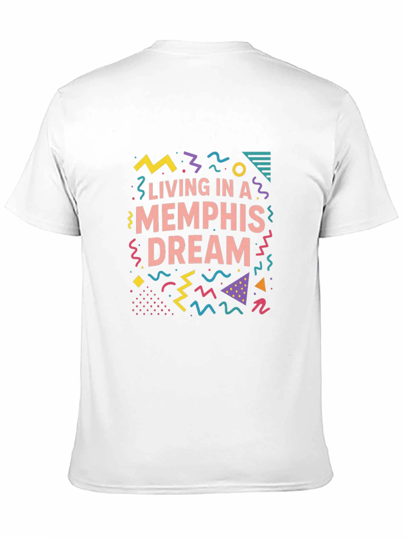 Black Living in a Memphis Dream Graphic T-Shirt view 11