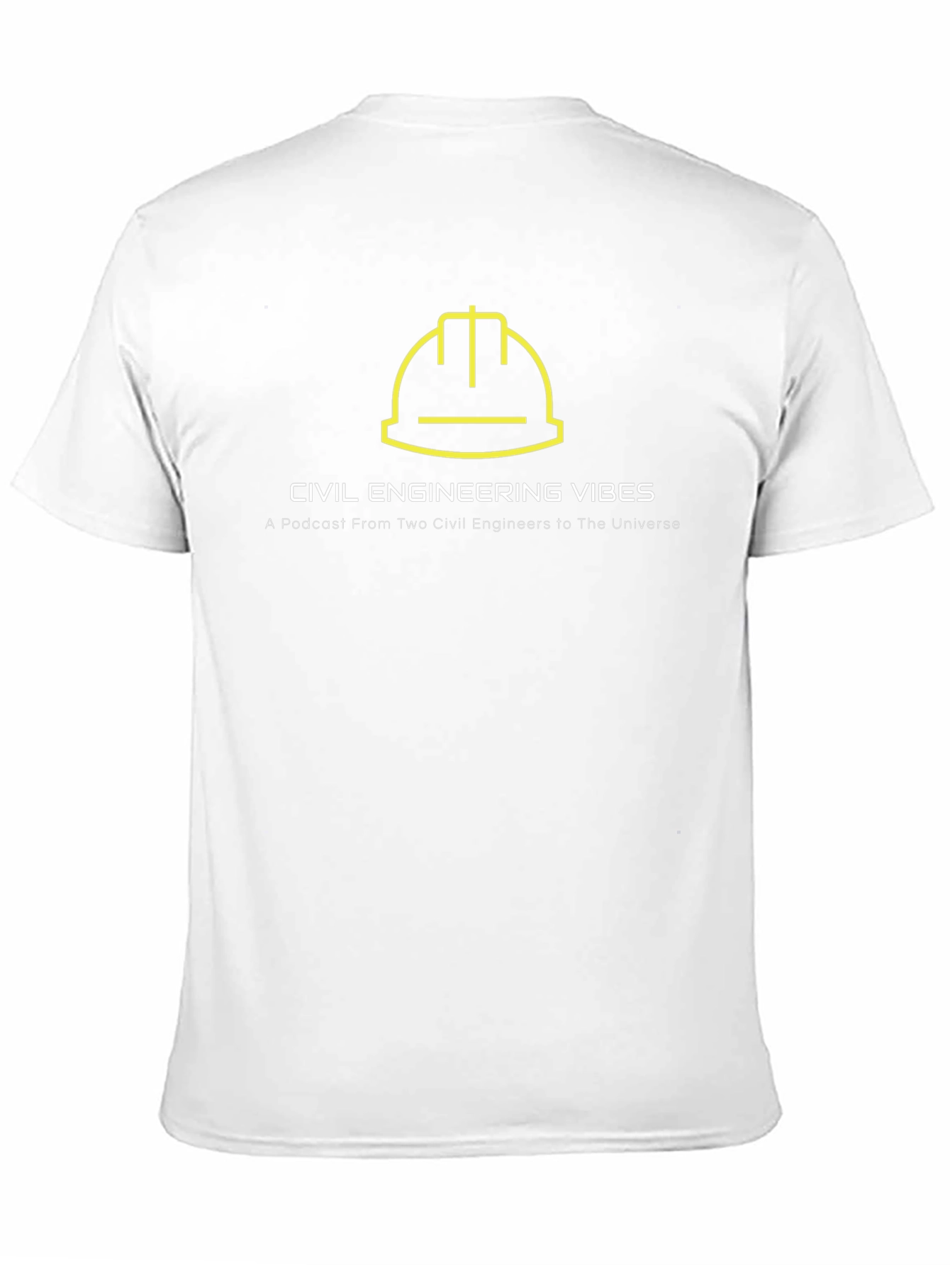 Black Civil Engineering Vibes Podcast T-Shirt view 11